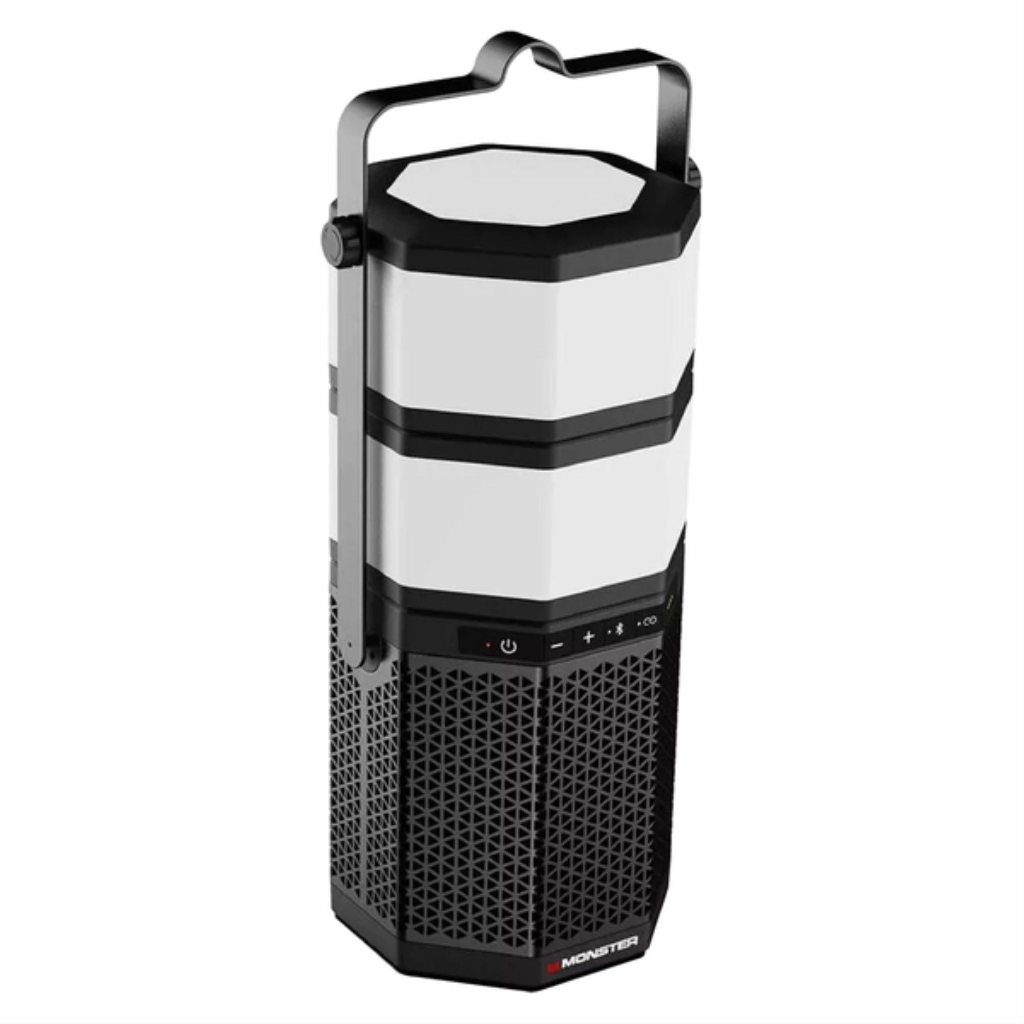Monster MNLUNA 20Watt LUNA Portable Rechargeable Bluetooth Speaker with Detachable Lights, 360deg Sound, IPX5 WaterResistant, 