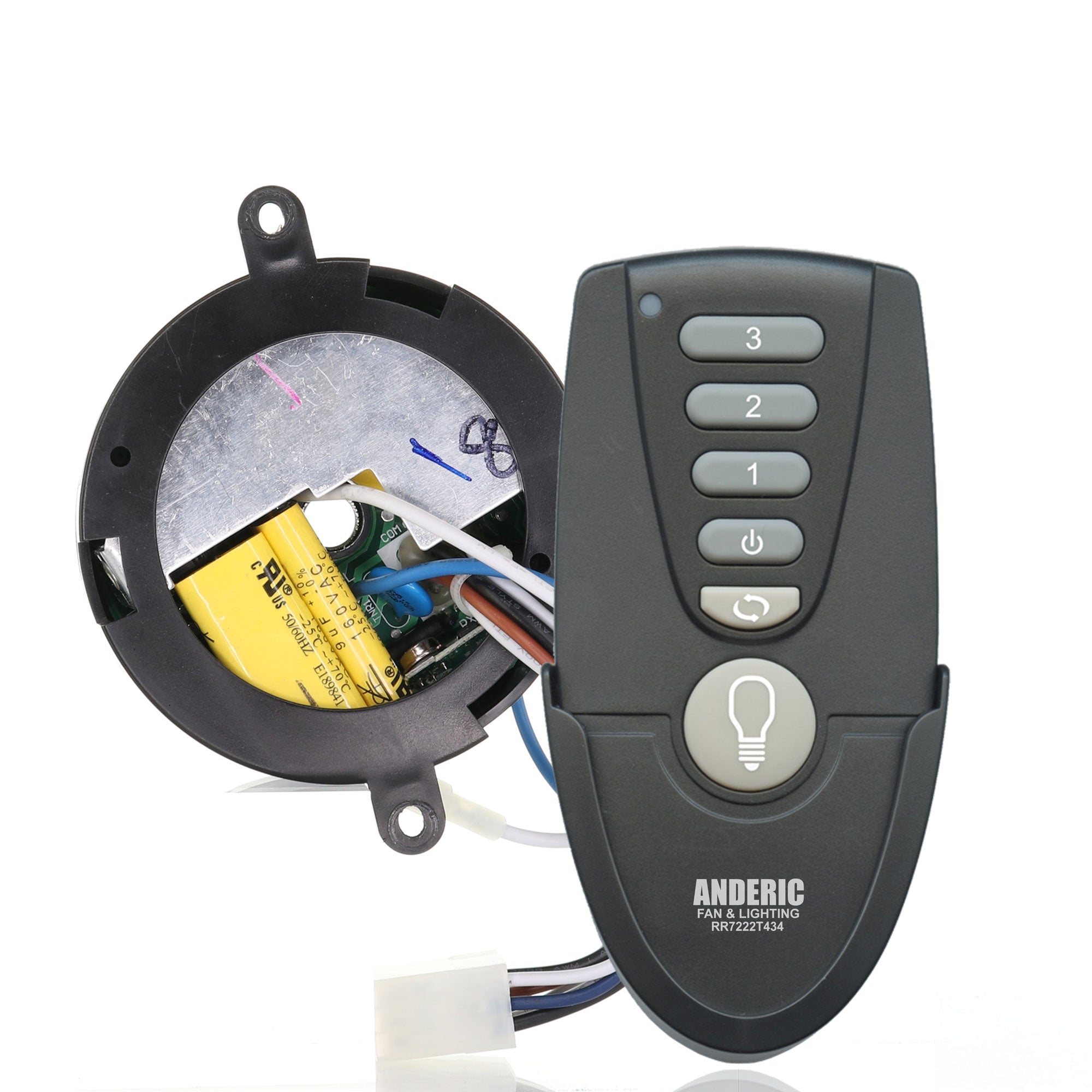 Substitute for Hunter 8511204 Ceiling Fan Receiver [MR77A-RR7222T434-KIT]