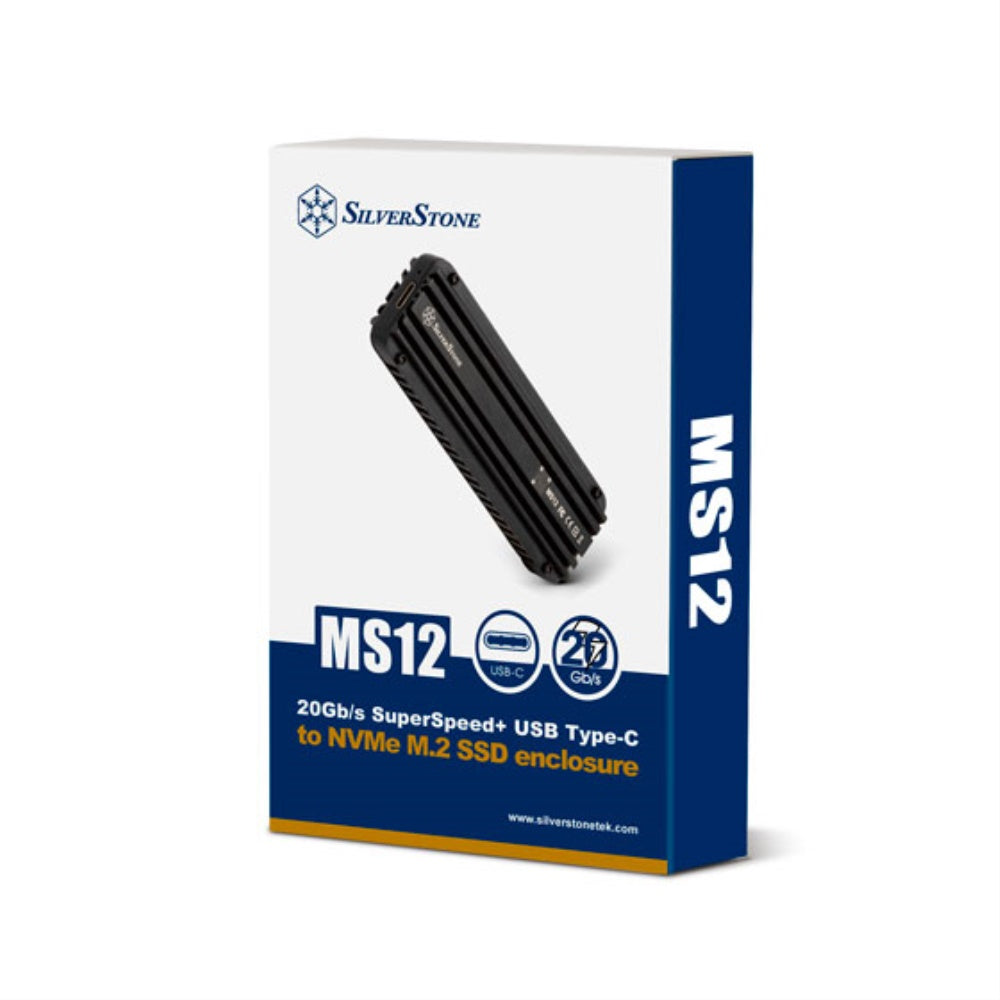 External M.2 Nvme Ssd Enclosure With Superspeed Usb 3.2 Gen 2X2 Type C 20 Gbps Interface, Support 2242 And 2280 Nvme M.2 Ssd, Al