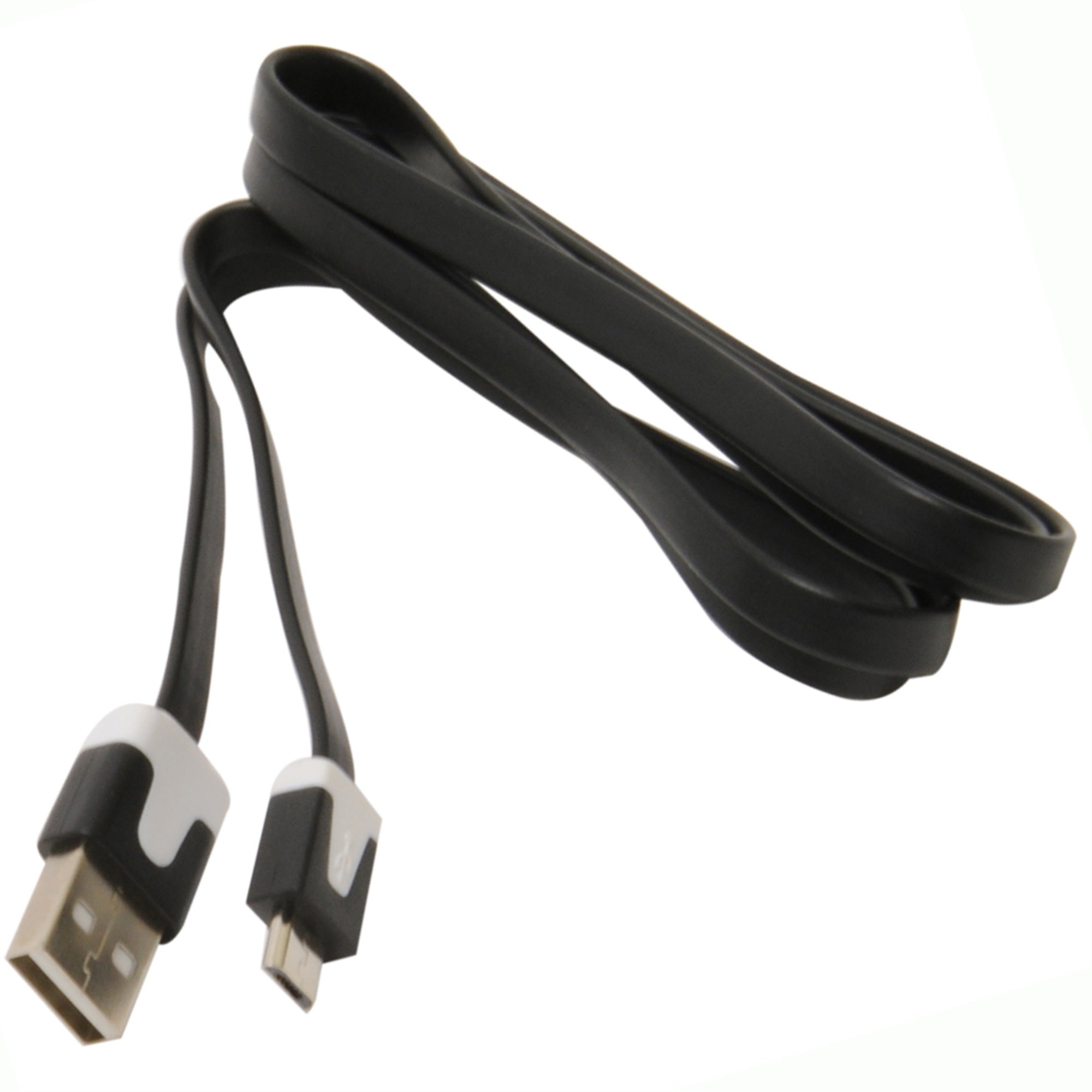 MobileSpec 3FT USB Sync Micro Cable MSMICROBK10G 3 Feet Micro to USB Charging Cord for Android Devices  Black