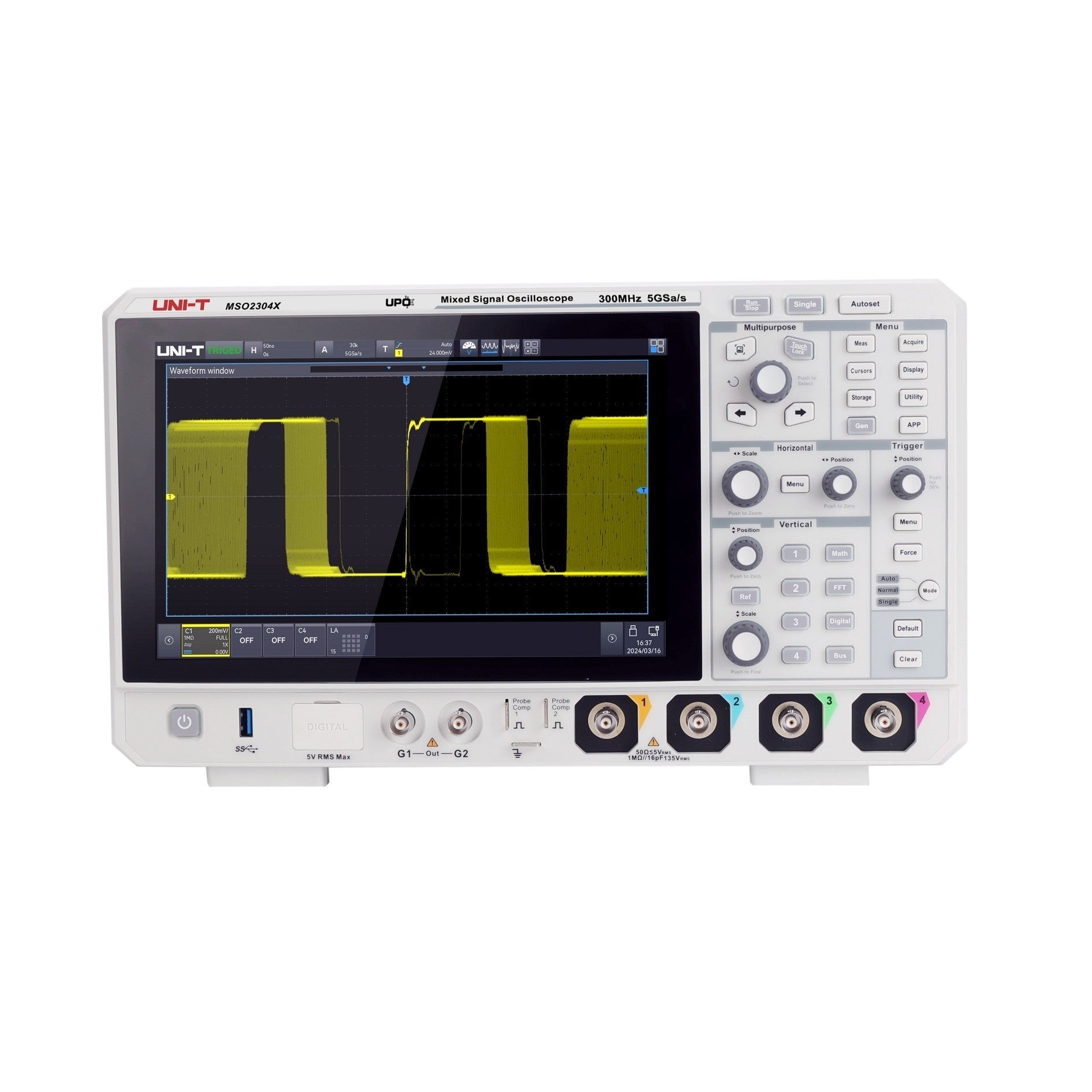 MSO2204X 200 MHz 4Ch Mixed Signal Oscilloscope