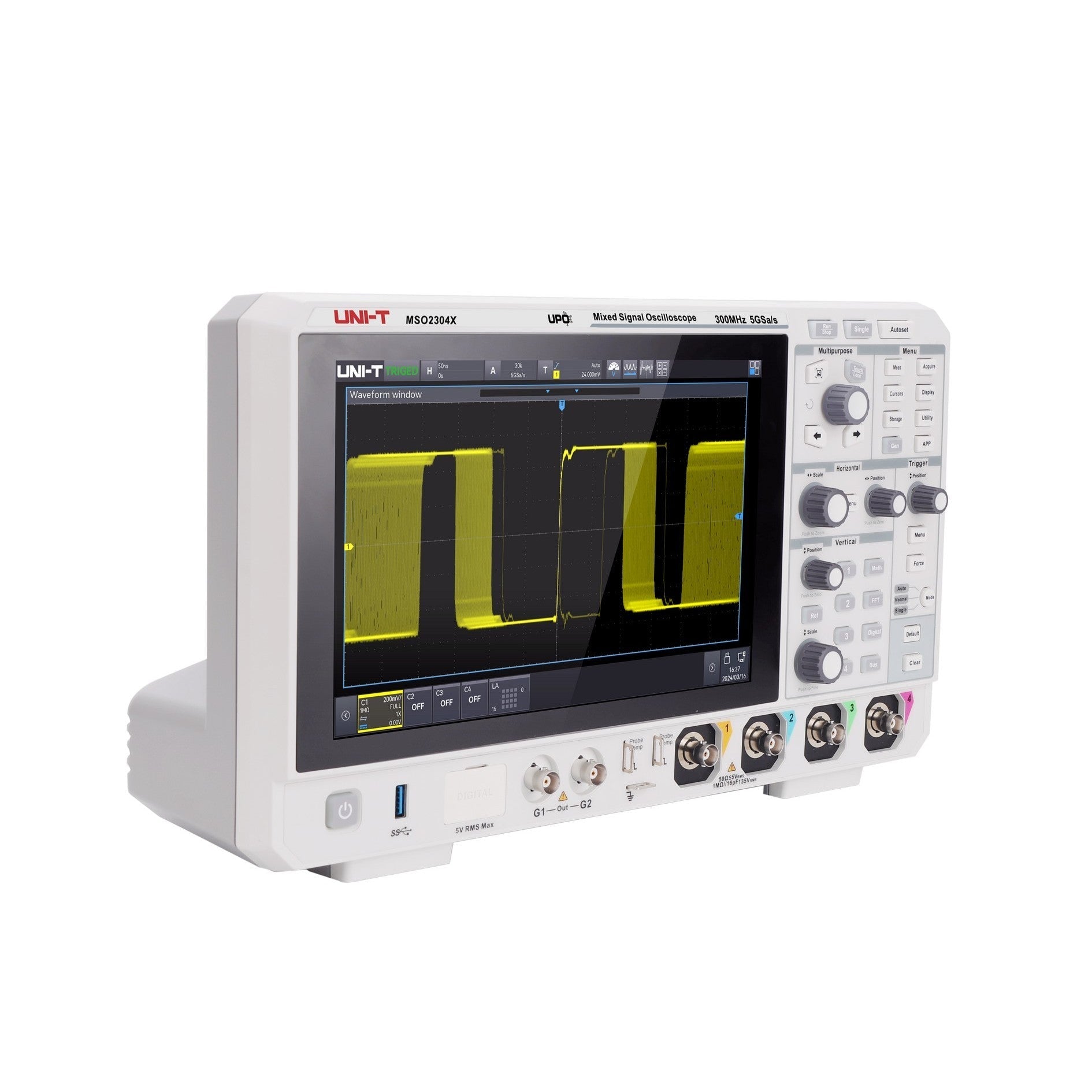 MSO2204X 200 MHz 4Ch Mixed Signal Oscilloscope