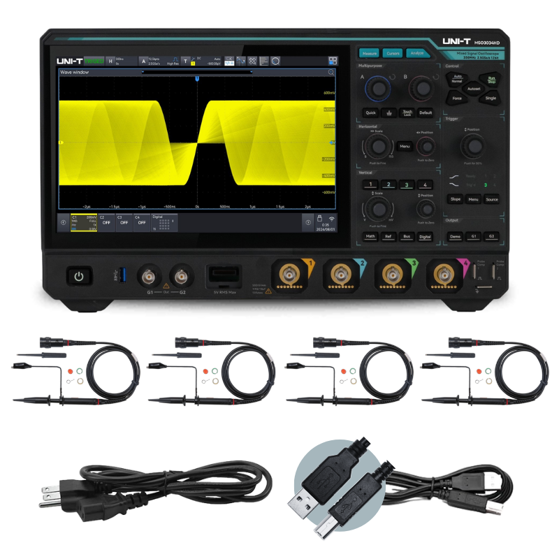 MSO3034HD 350 MHz 4Ch 12-Bit Mixed Signal Oscilloscope