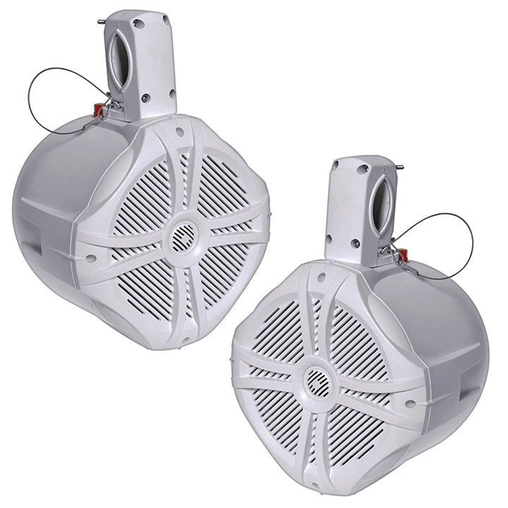 Power Acoustik Marine 6.5 2 Way Wakeboard Speaker (White)   Pair