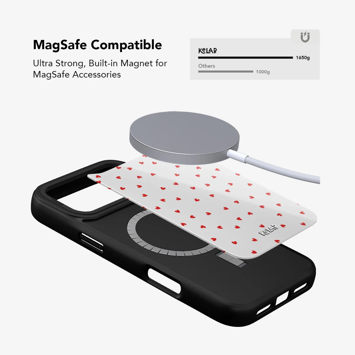 Minimalist Love | Red Heart Phone Case