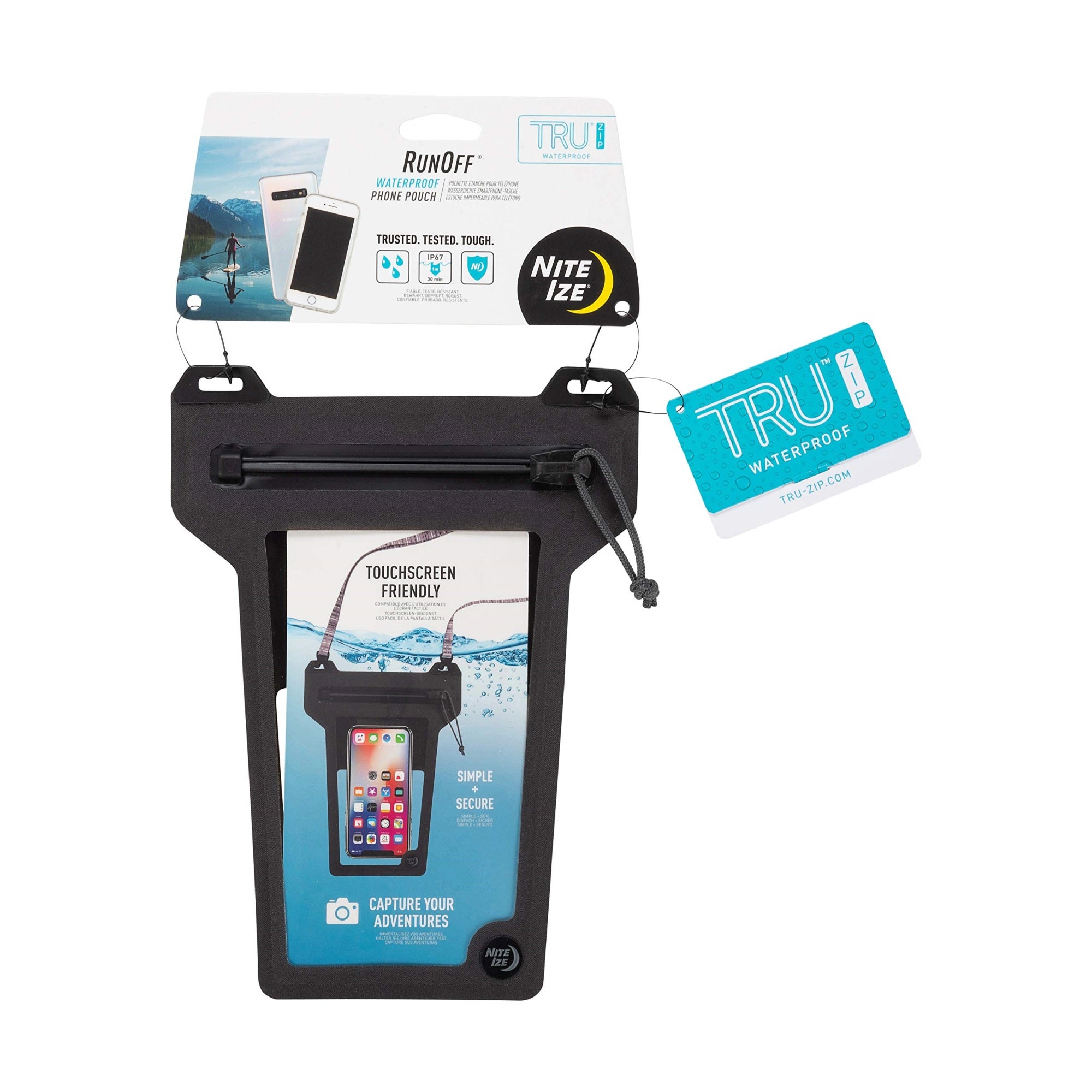 2022 NITE IZE RunOff Waterproof Phone Pouch, Charcoal, MAP:$34.99