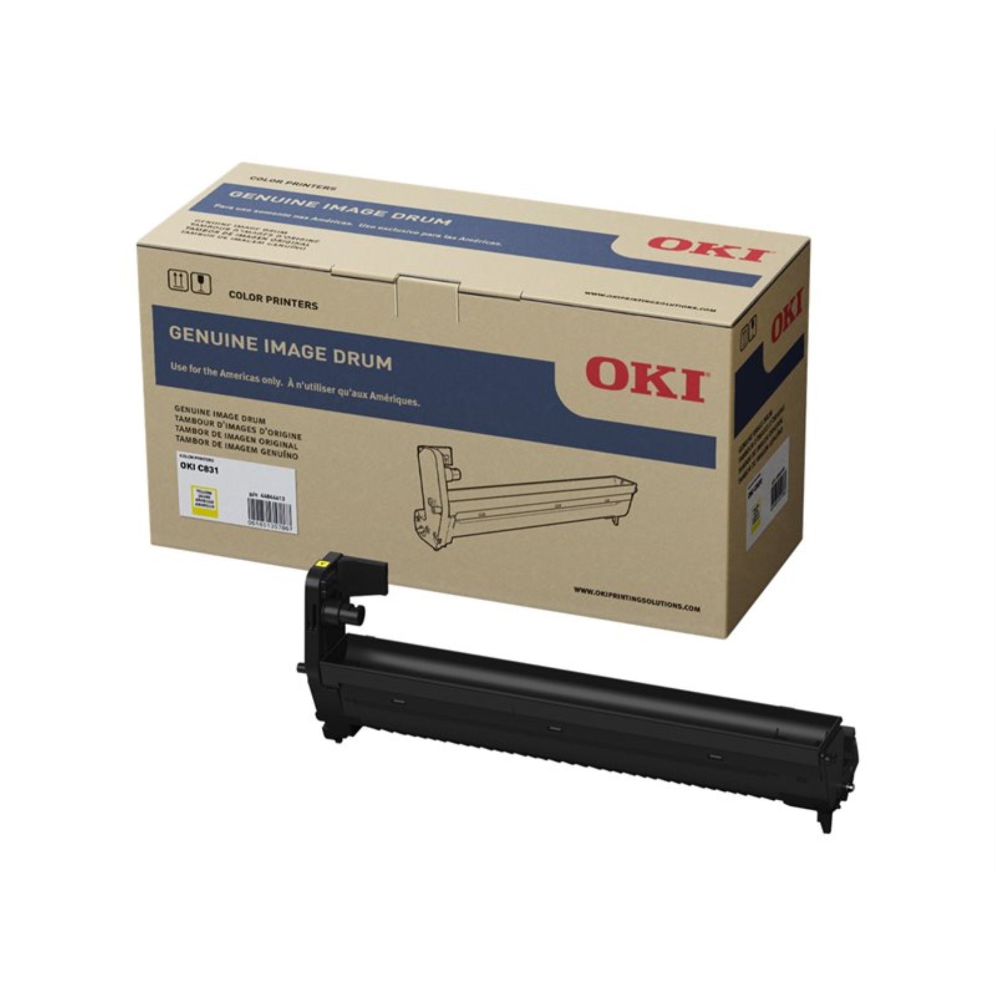 OKIDATA C831N YELLOW IMAGE DRUM, 30k yield