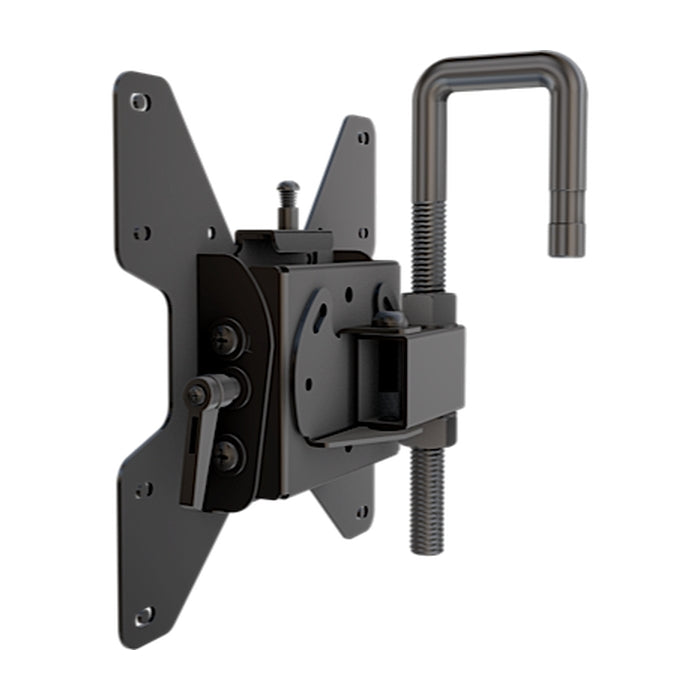 Pivoting arm with hook mount attachment for 13'' to 46'' flat panel screens