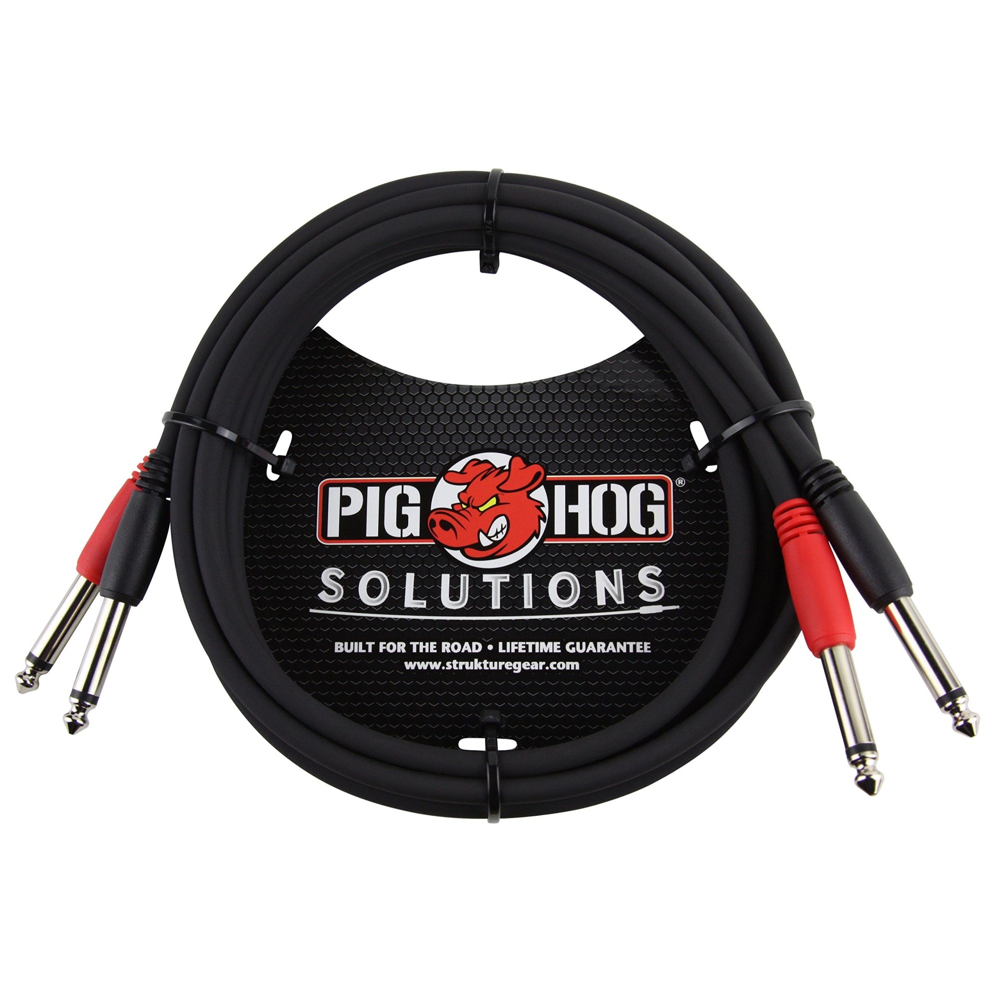 PIGHOG 10FT 1/4 '' TO 1/4'' DUAL CABLE