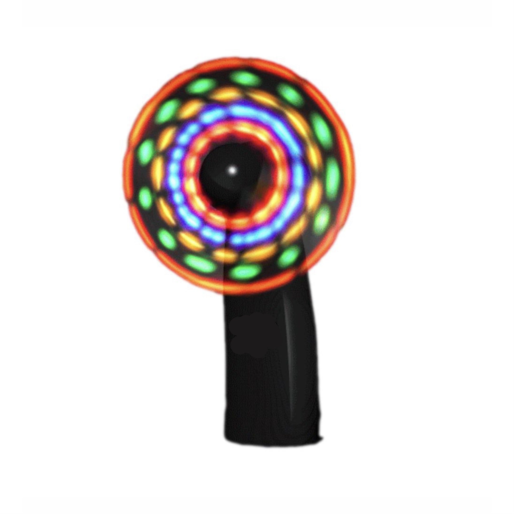 Portable Light Up Mini Cooling Fan with Black Handle