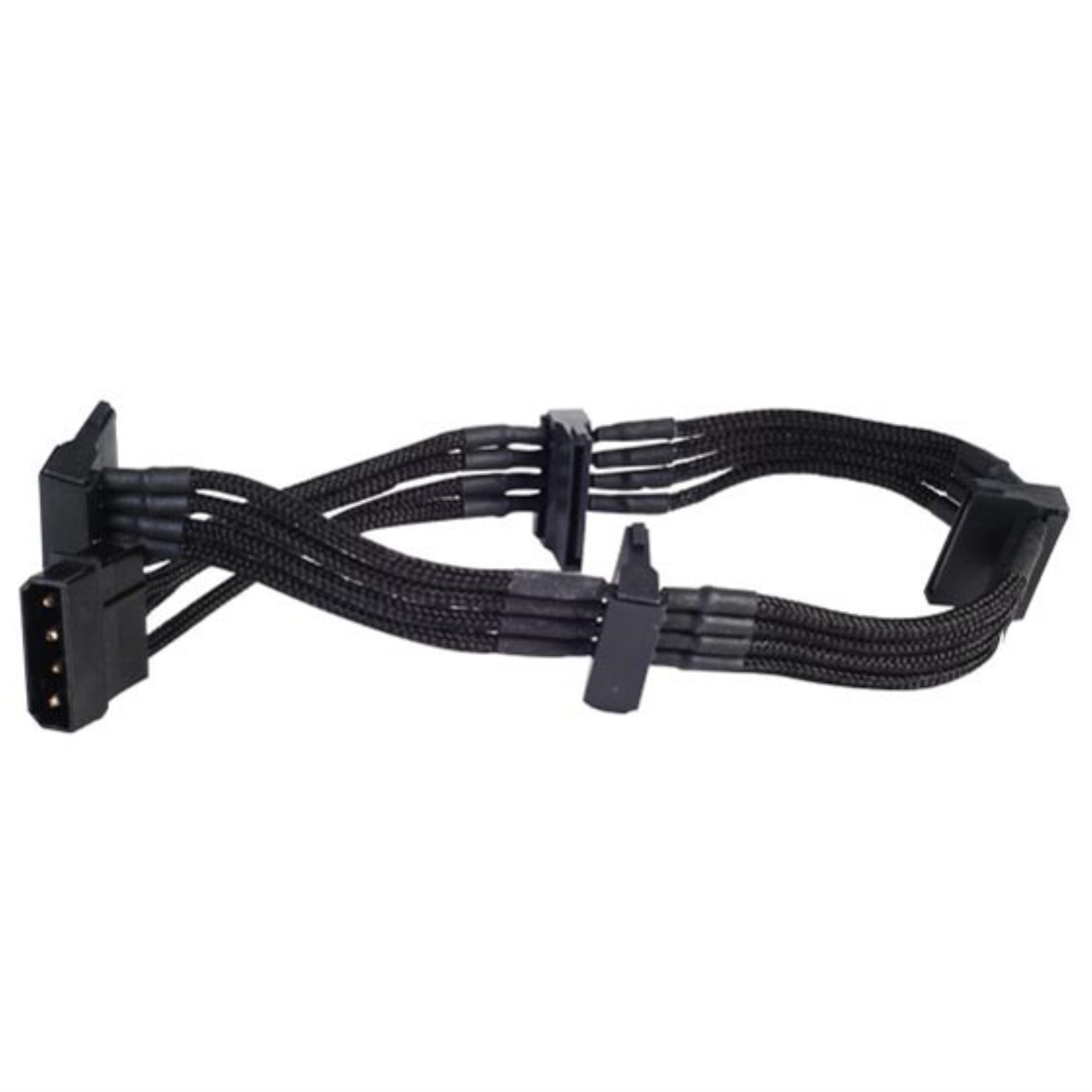 Atx 24Pin To Mb 24Pin(300Mm) Power Cable Extnede, Bicolor  Black & Gold