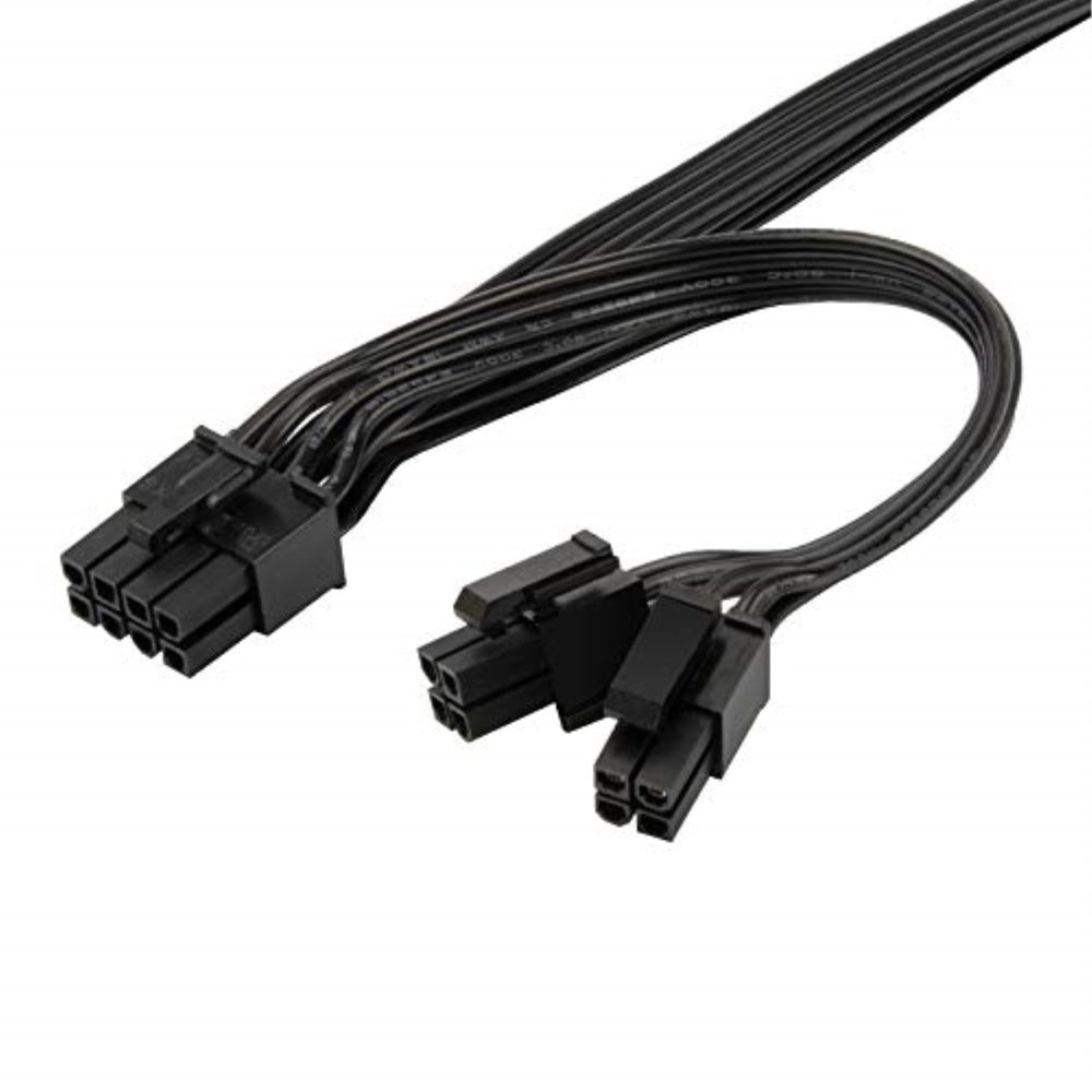 Pp13,Eps 8Pin To Eps 8Pin+4Pin*2 Cable 18Awg Black 750Mm & 150Mm