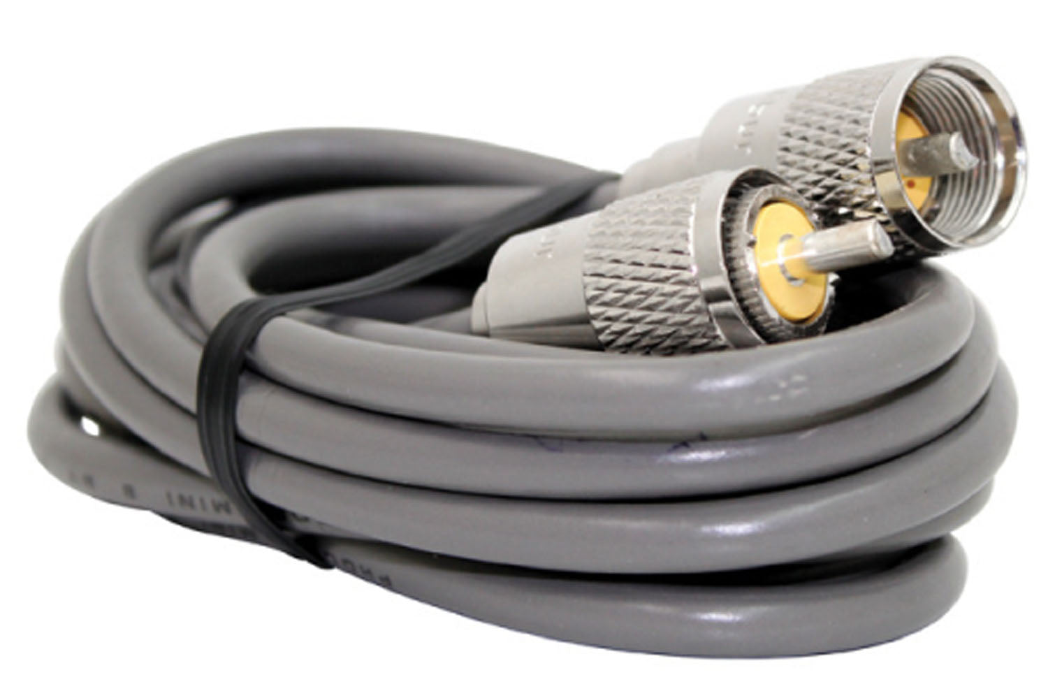 12 RG8X SINGLE LEAD COAX CABLE WITH SOLDERED PL259 CONNECTORS ON EACH END
