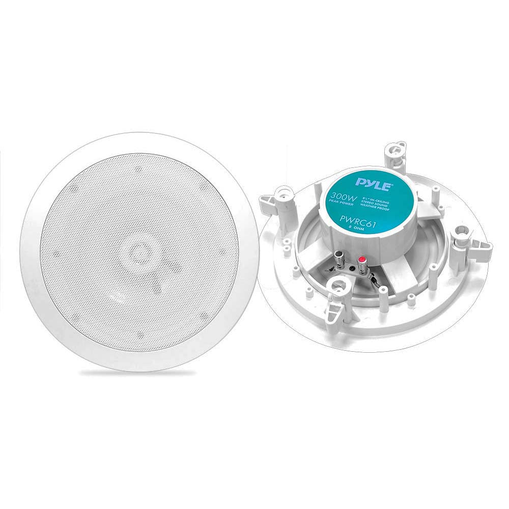 Pyle Speakers 6.5'' In Ceiling Home;8 Ohm Waterproof;300Watt;*Pair*