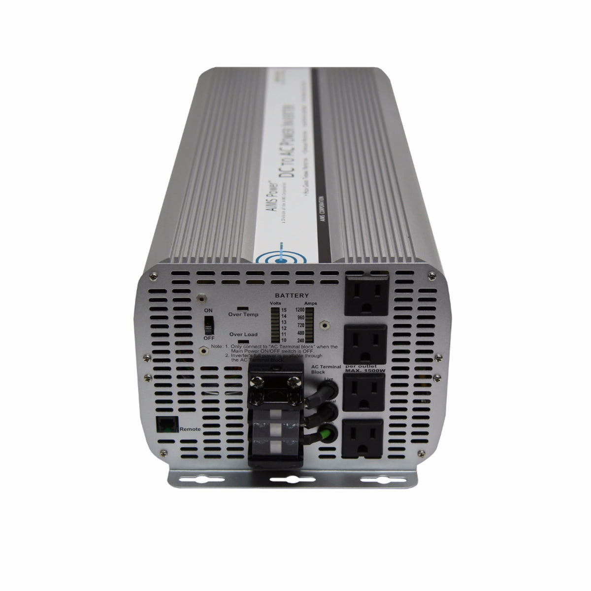 Aims 10,000 Watt Modified Sine Power Inverter 12Vdc To 120Vac