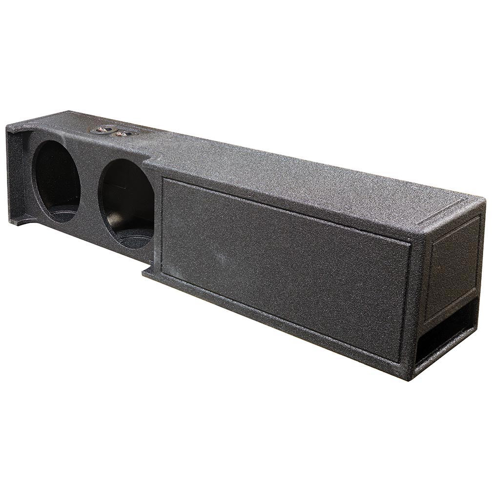 Qpower ''Qbomb'' Dodge Ram Crew Cab '19 '22 Dual 10'' Sealed Woofer Box