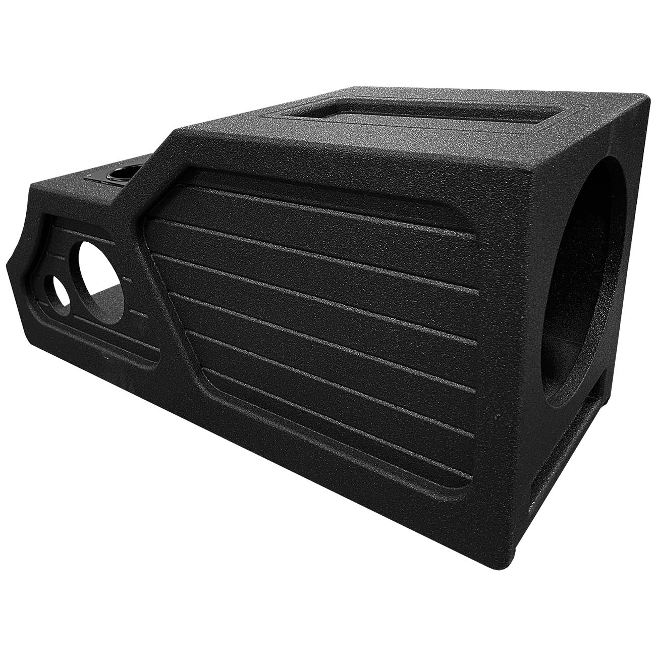 QPower QBOMB 1418 GM/Chevy Crew Cab Center Console Single 12 Vented Empty Woofer Enclosure