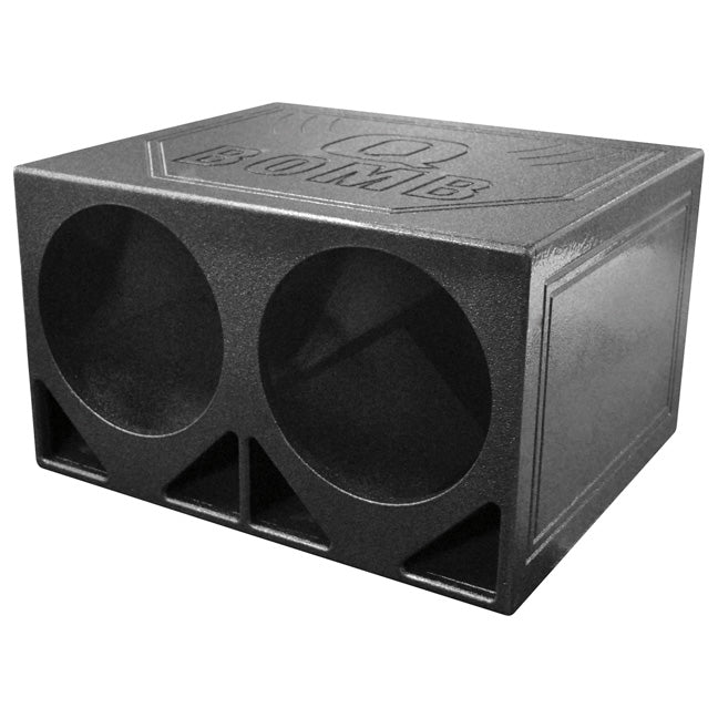 Qpower Qbomb Dual 12 Turbo Ported Empty Woofer Box