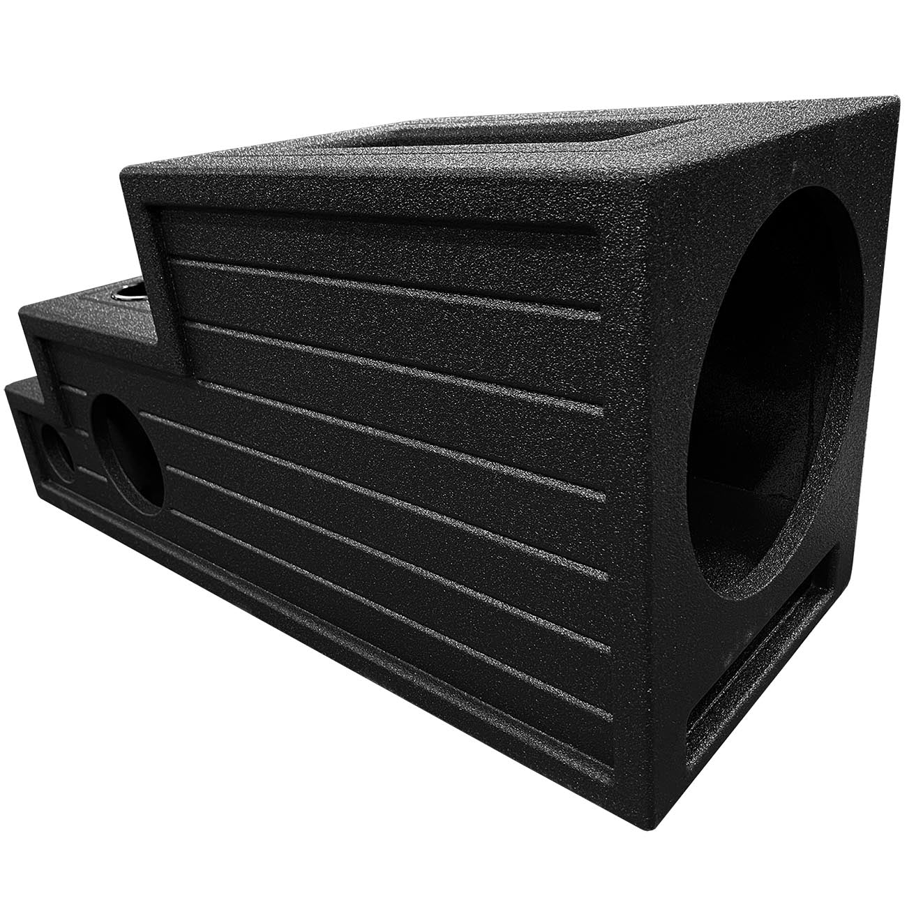 QPower QBOMB Single 12 Universal Center Console Vented Empty Woofer Enclosure