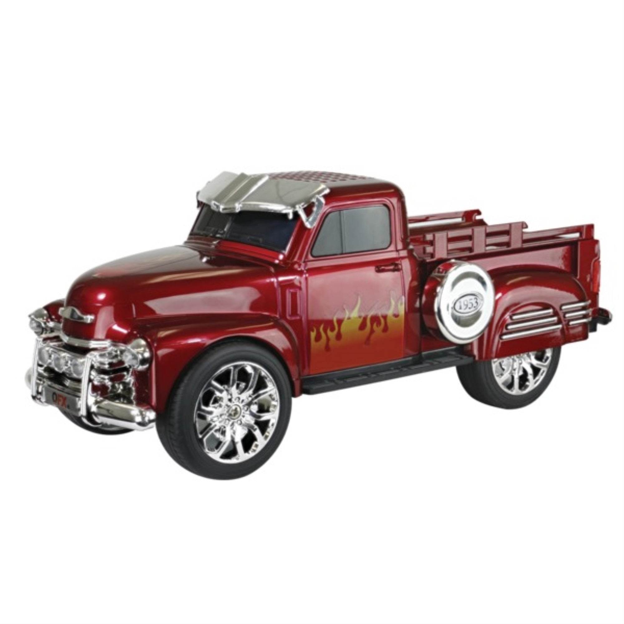 Qfx Bt 1953Red Bt 1953 Retro Truck Bluetooth Speaker (Red)