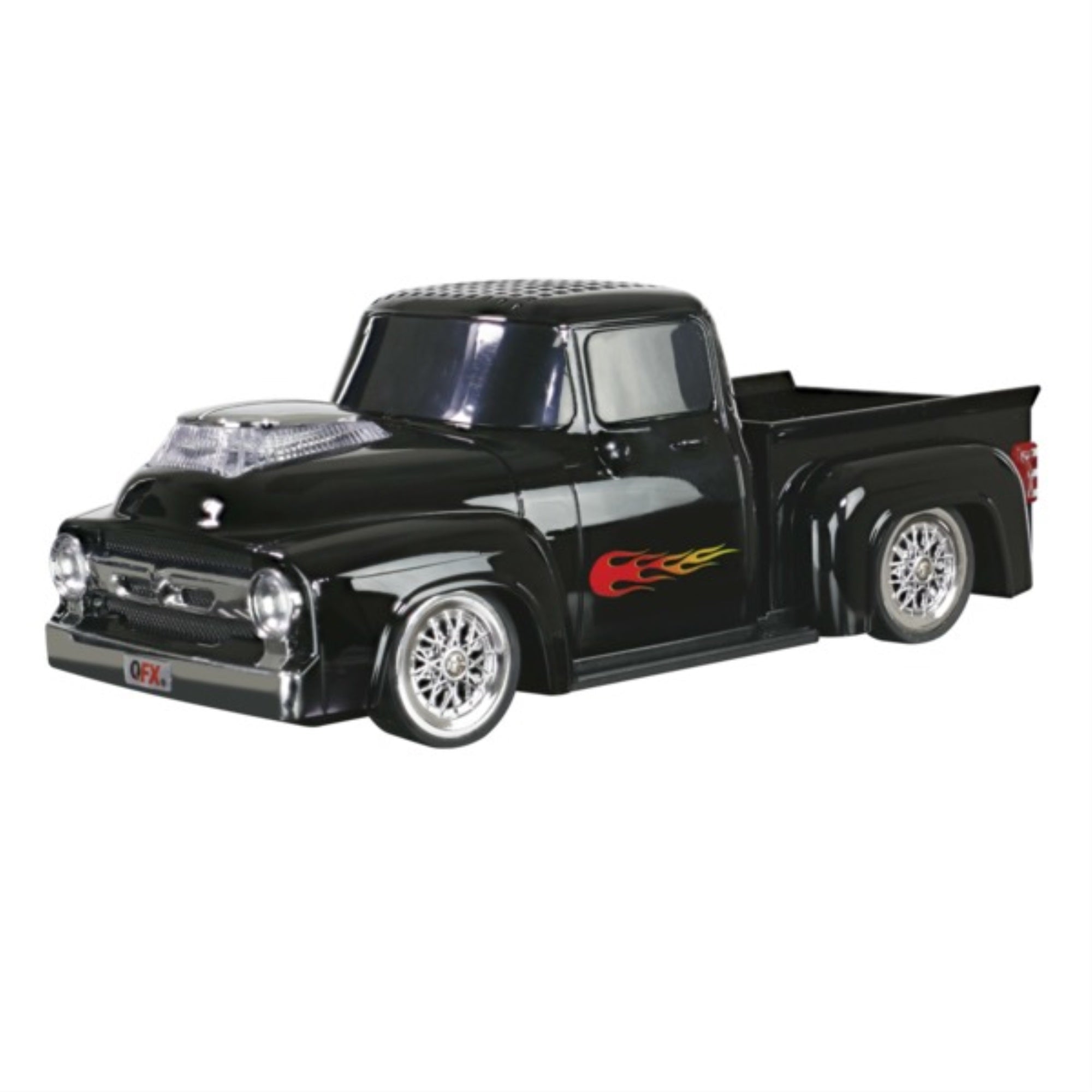 QFX BT1956BLK BT1956 Retro Truck Bluetooth Speaker (Black)