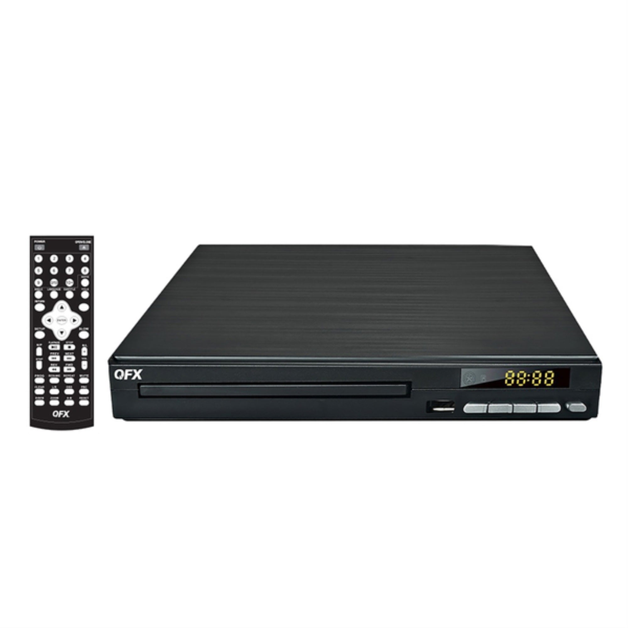 QFX VP110BLK 1080p Full HD DVD/CD Multimedia Player for TV with FM Radio, Progressive Scan, HDMI, CD MP3 Conversion, and Remot