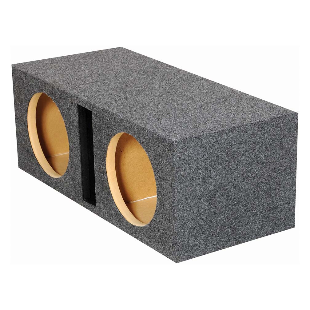 Empty Woofer Box Dual 10'' Mdf Vented Bass Box