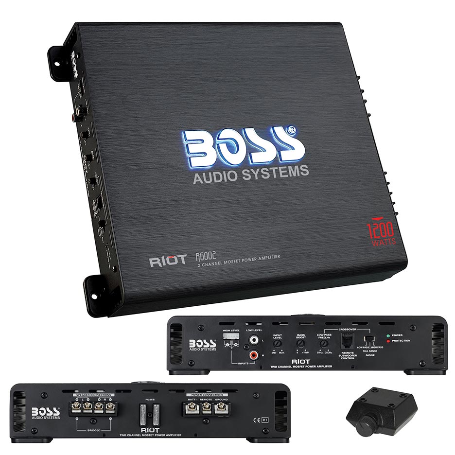 Boss Riot 2Ch Amplifier 1200W Max