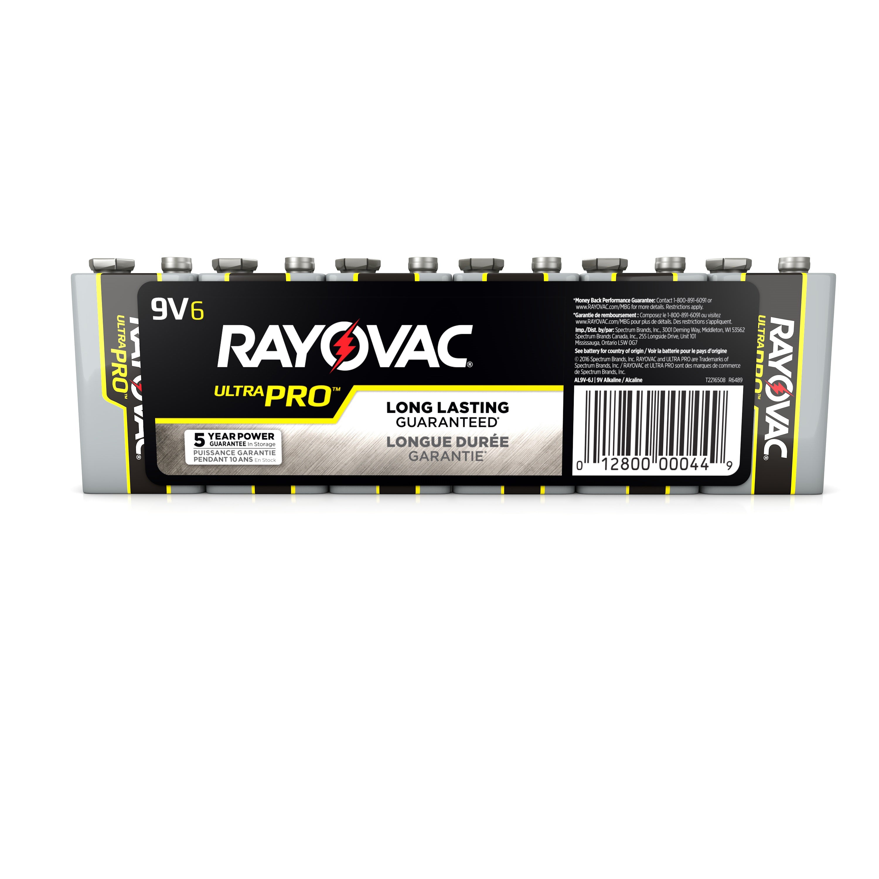 Alkaline Shrink Wrapped 9V 6 Pack