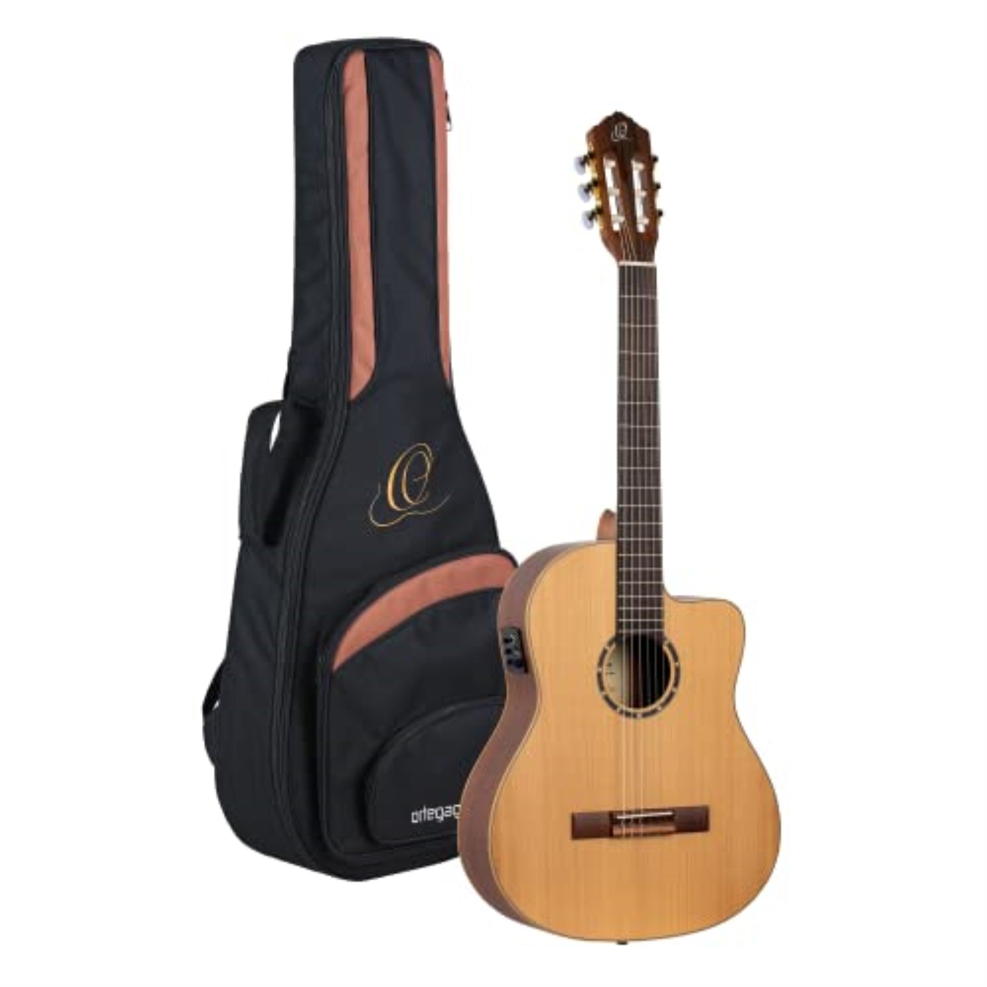 Family Series Pro Solid Top Slim Neck AcousticElectric Nylon Classical Guitar with Bag