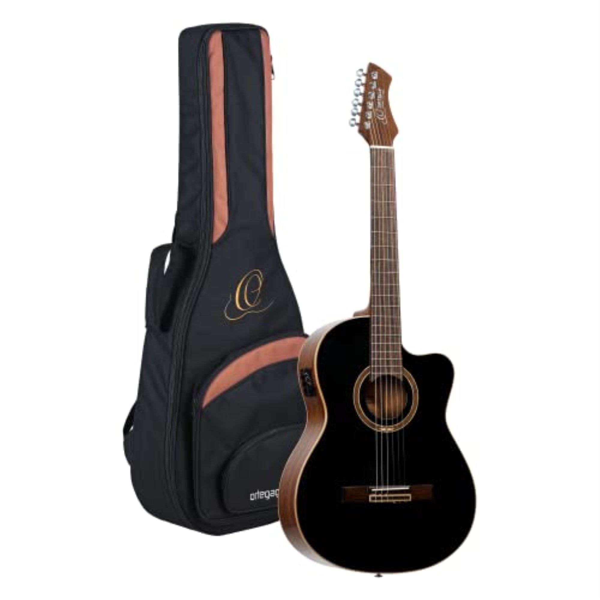 Performer Series Solid Top Slim Neck AcousticElectric Nylon Classical Guitar with Bag