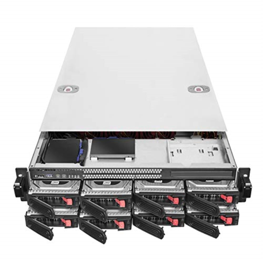 Rackmount Storage Chassis, 2U 8 Bay 3.5''/2.5'' Hot Swap With 12Gbps Minisas Hd Sff 8643 Backplane,Sgpio, E Atx, Auto Lock Handl