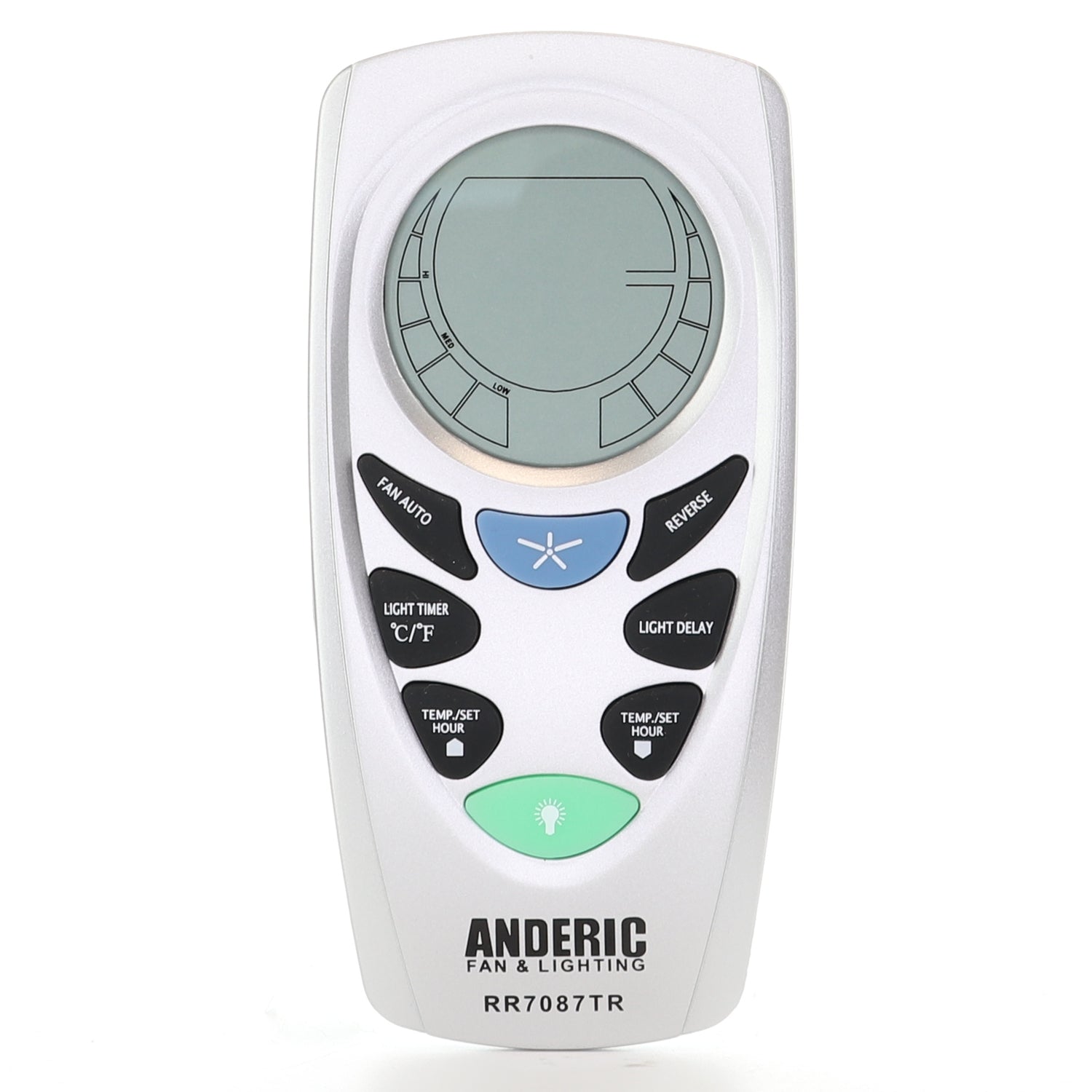 Anderic RR7096TR Replacement Thermostatic Ceiling Fan Remote Control with Reverse Key | CHQ7096T, CHQ8BT7096T