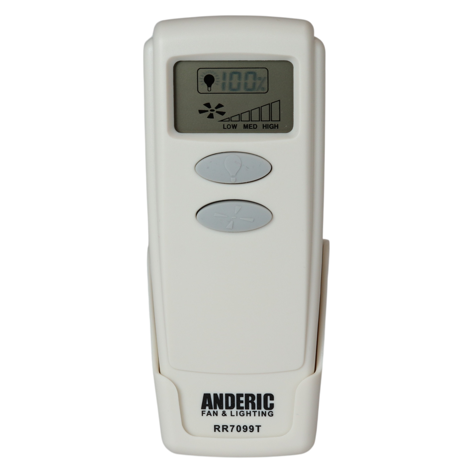 Anderic RR7099T Replacement Ceiling Fan Remote Control with LCD | CHQ8BT7098T