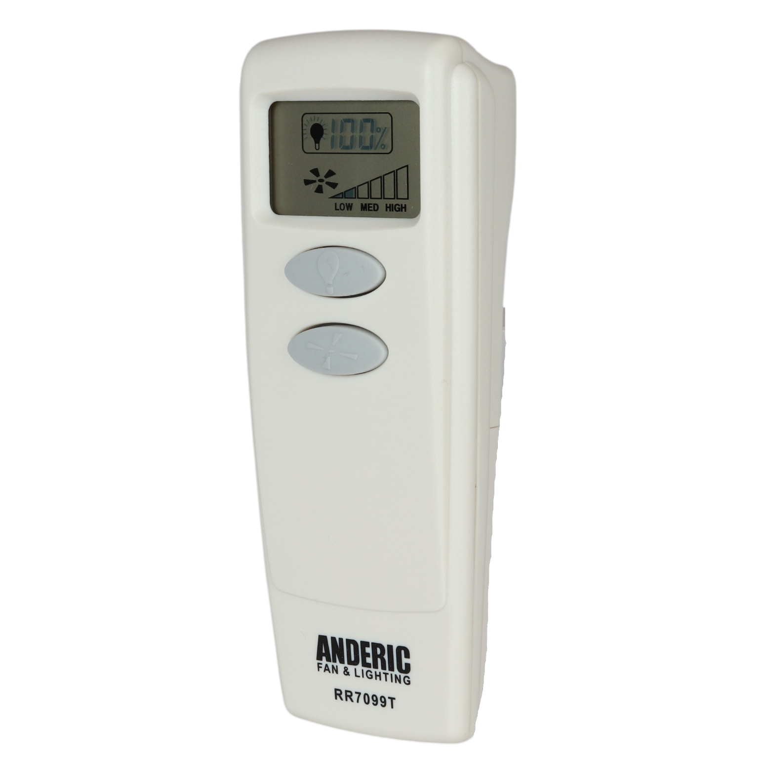 Anderic RR7099T Replacement Ceiling Fan Remote Control with LCD | CHQ8BT7098T