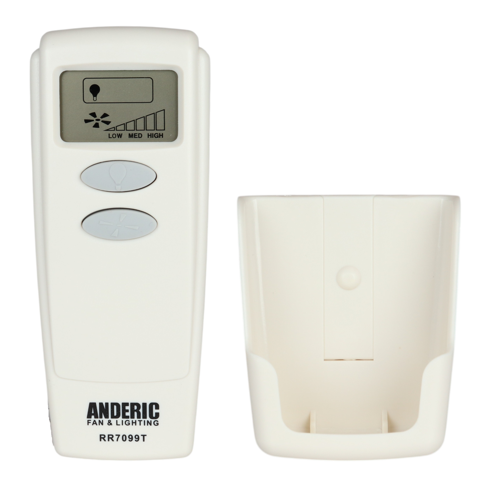 Anderic RR7099T Replacement Ceiling Fan Remote Control with LCD | CHQ8BT7098T