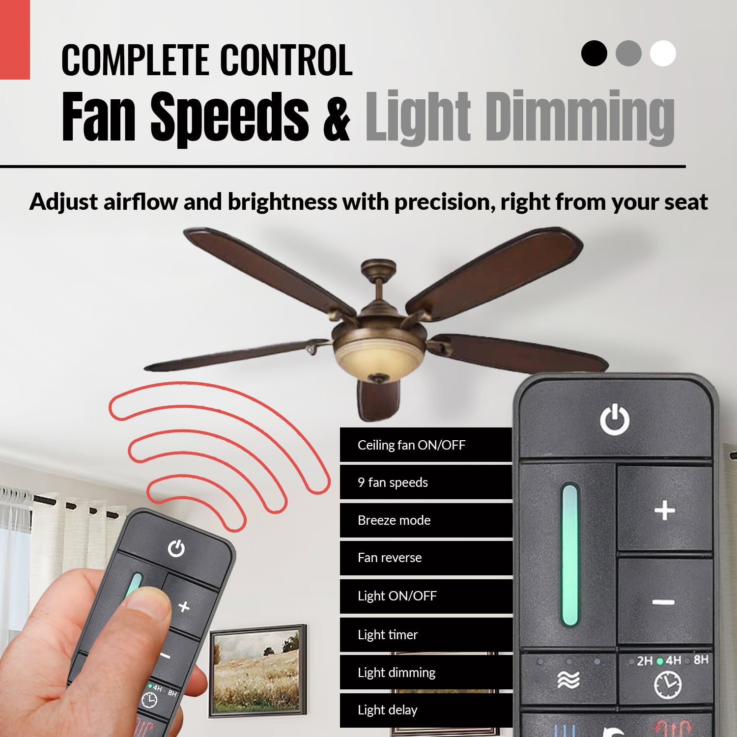 Substitute for Casablanca RH786NRW STEALTH Ceiling Fan Receiver [UC7225T-UC786N12-KIT]