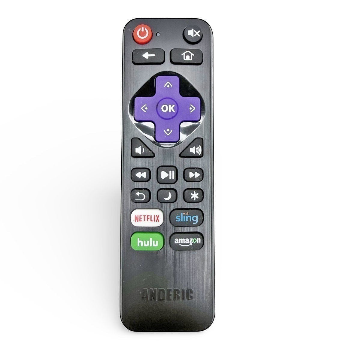 Anderic Substitute for RCA 101018E0054 ROKU TV Remote Control [RRLF16]
