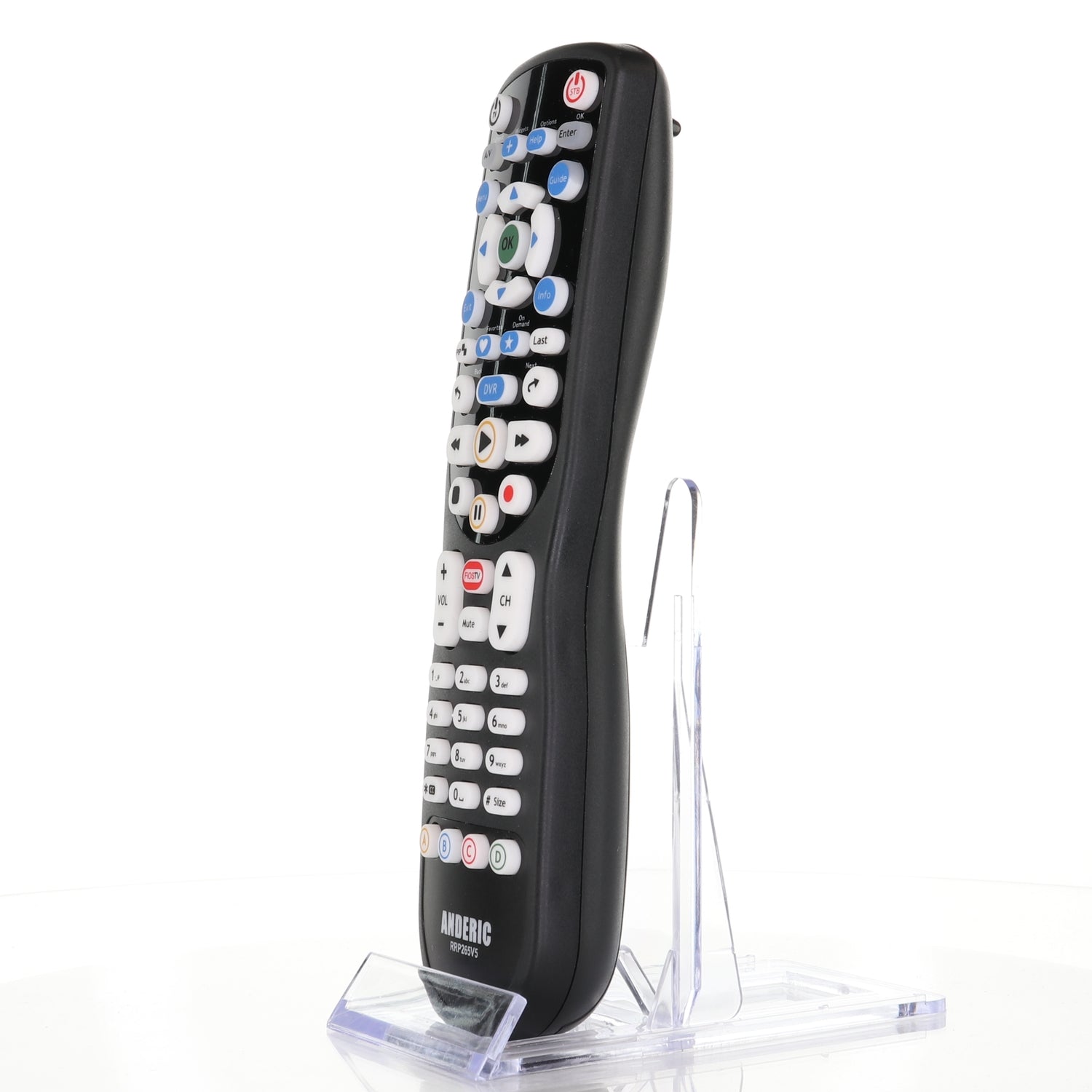Anderic RRP265V5 Replacement 2-Device Universal Remote Control for Verizon FiOS Cable - P265v5 [RRP265V5]