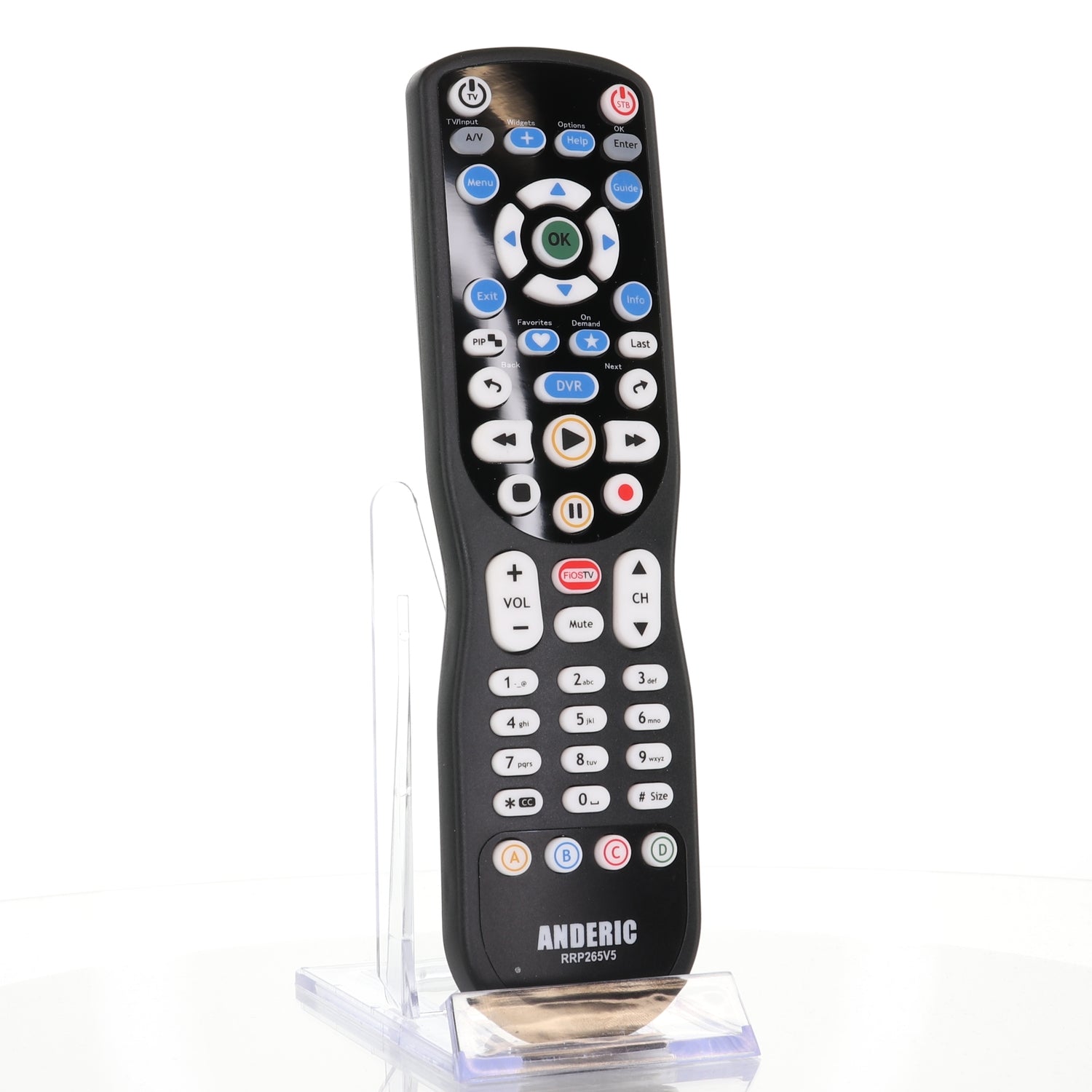 Anderic RRP265V5 Replacement 2-Device Universal Remote Control for Verizon FiOS Cable - P265v5 [RRP265V5]