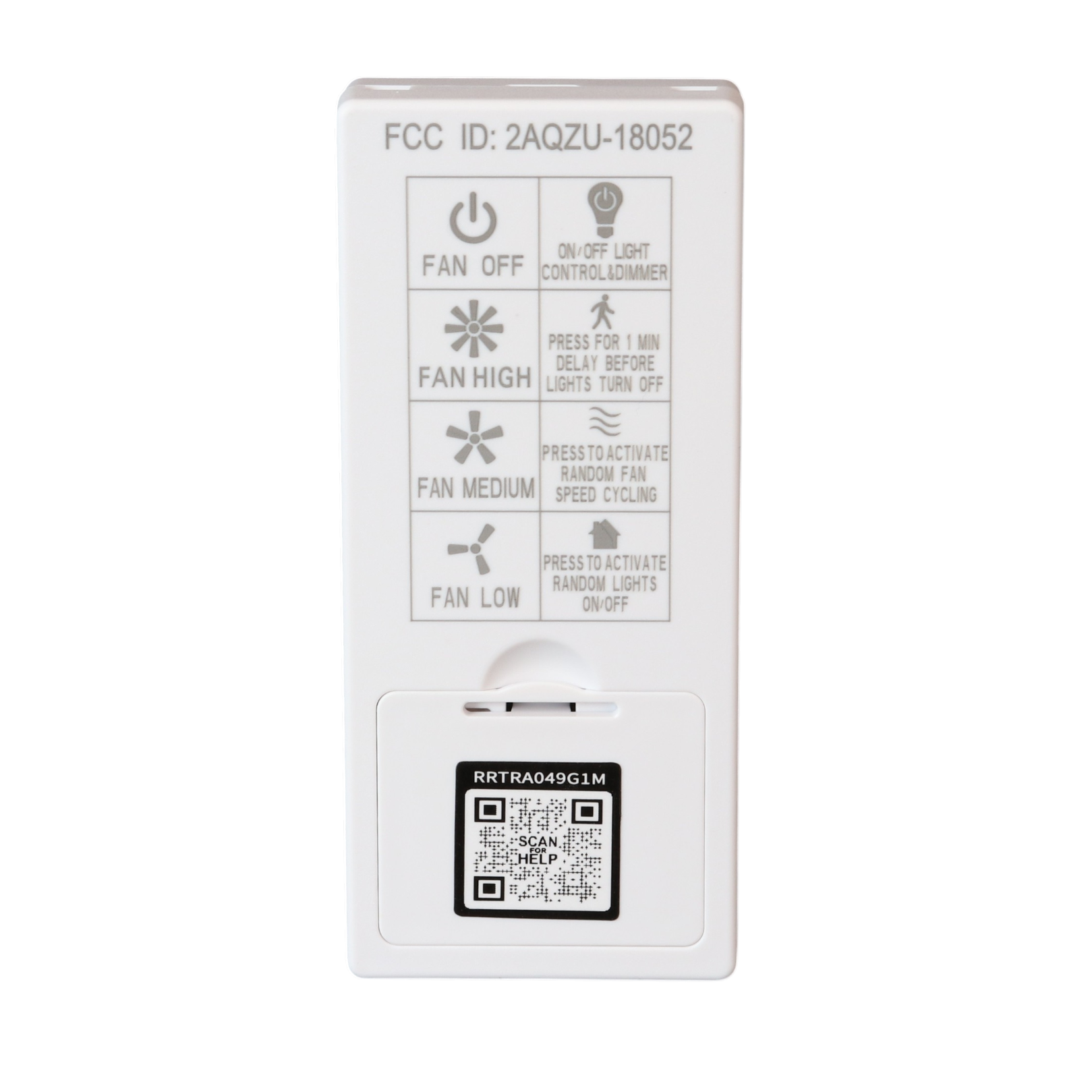 Anderic RRTRA049G1M Replacement Ceiling Fan Remote Control For Harbor Breeze 2AQZU-18052 | 304 MHz