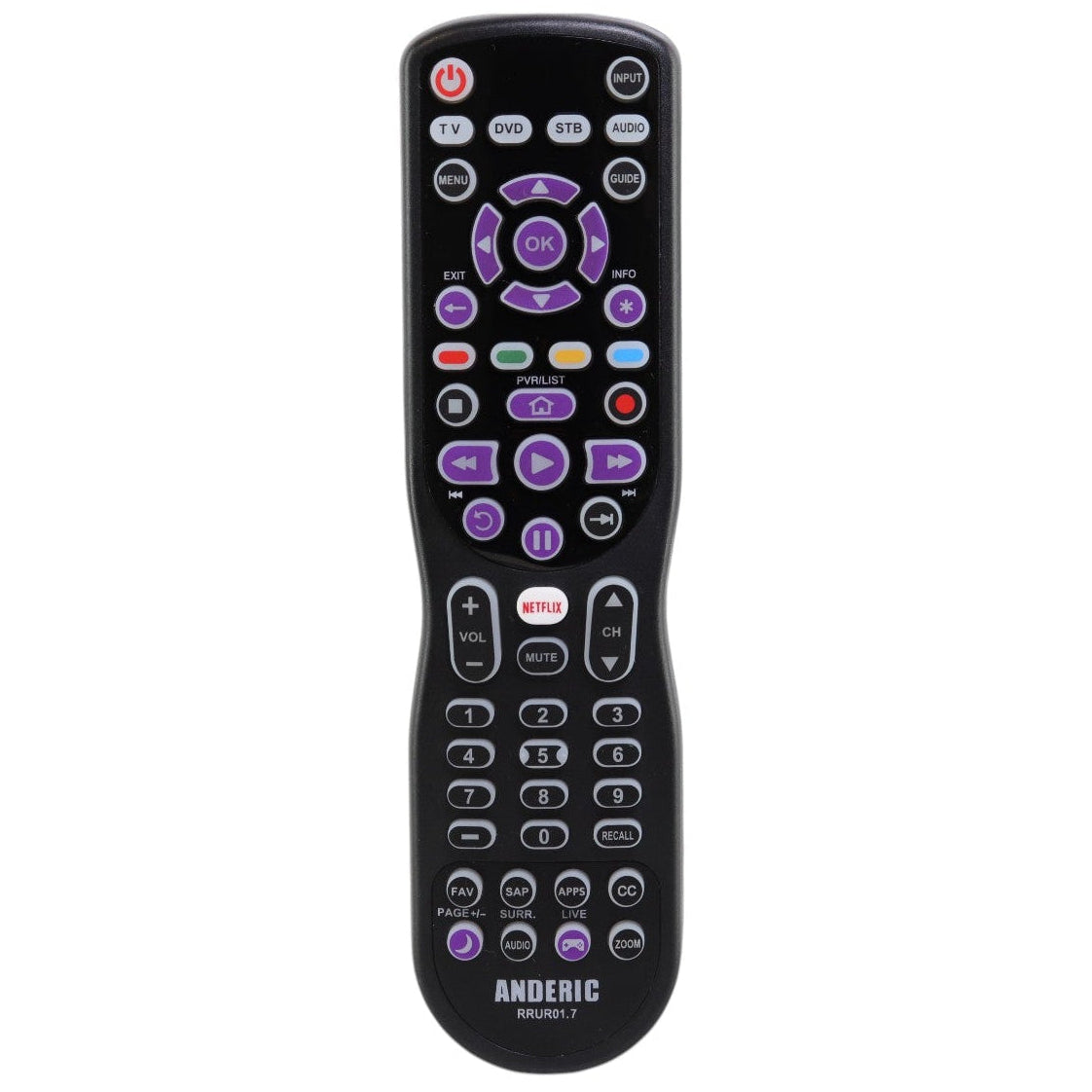 Substitute for Philips SRP9243B/27 4-Device Streaming Universal Remote Control [RRUR01]