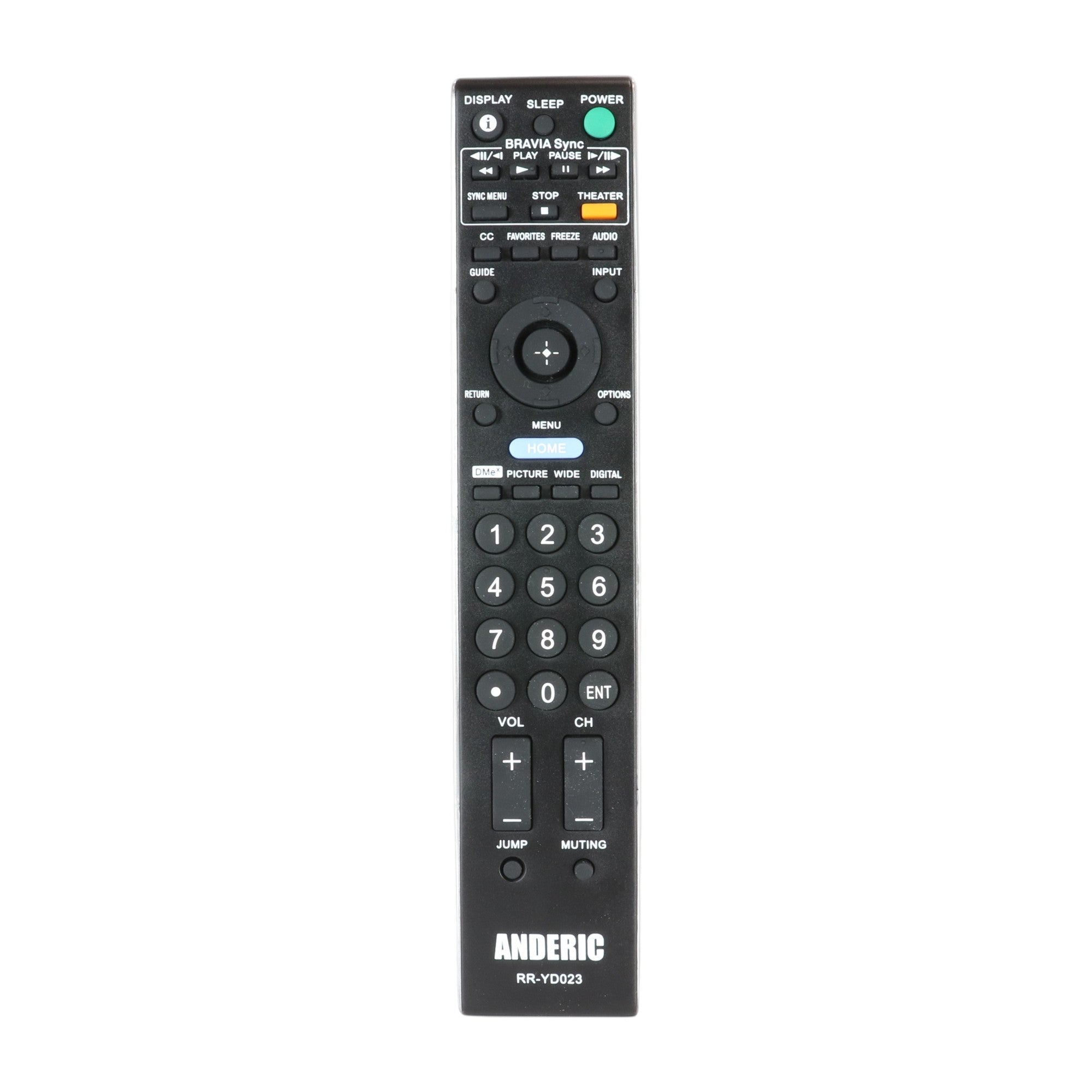 Anderic Substitute For Sony RM-YD063 TV Remote Control - RMYD063 [RRYD023]