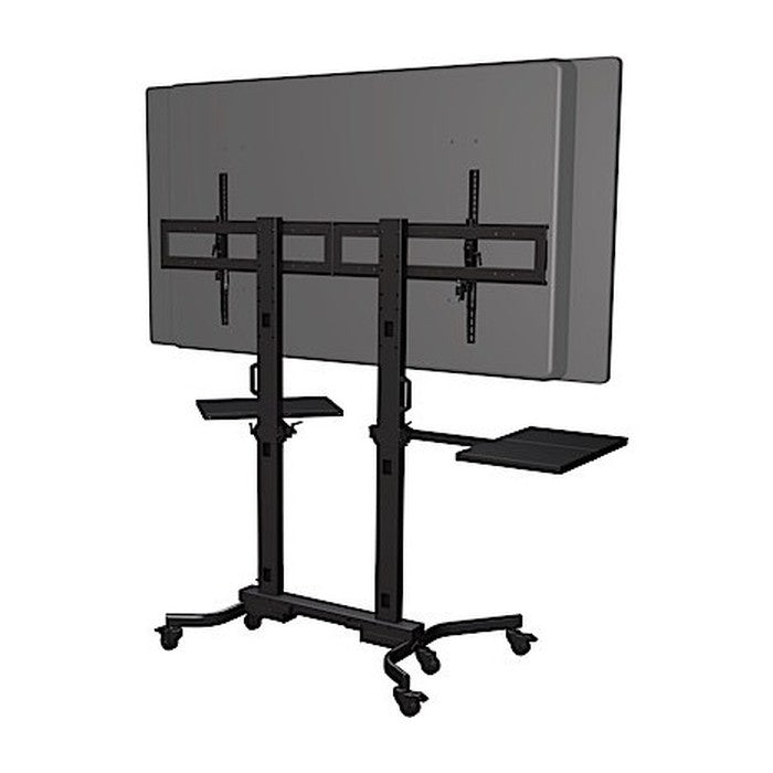 Heavy duty mobile cart for displays larger than 70+''
