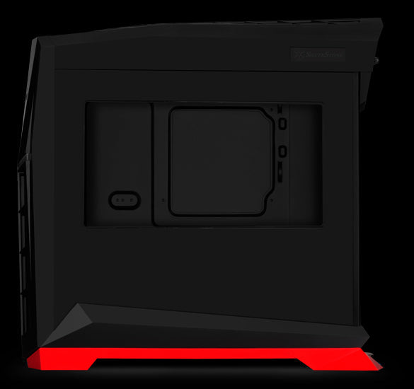 Black & Red, Revolutionary 90 Degree Motherboard Mounting, 2.5 / 3.5 Hdd X4, Support Atx Class Mb, Ps2 Class Psu, Side Window