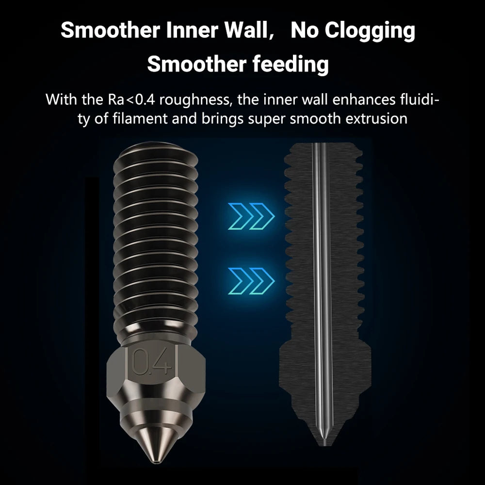 Nozzle For Creality K1 Max Ender 3 V3 KE CR-M4 Bimetal Plated Copper Hard Steel Brass For Vyper Kobra Sovol SV06 Plus/SV07