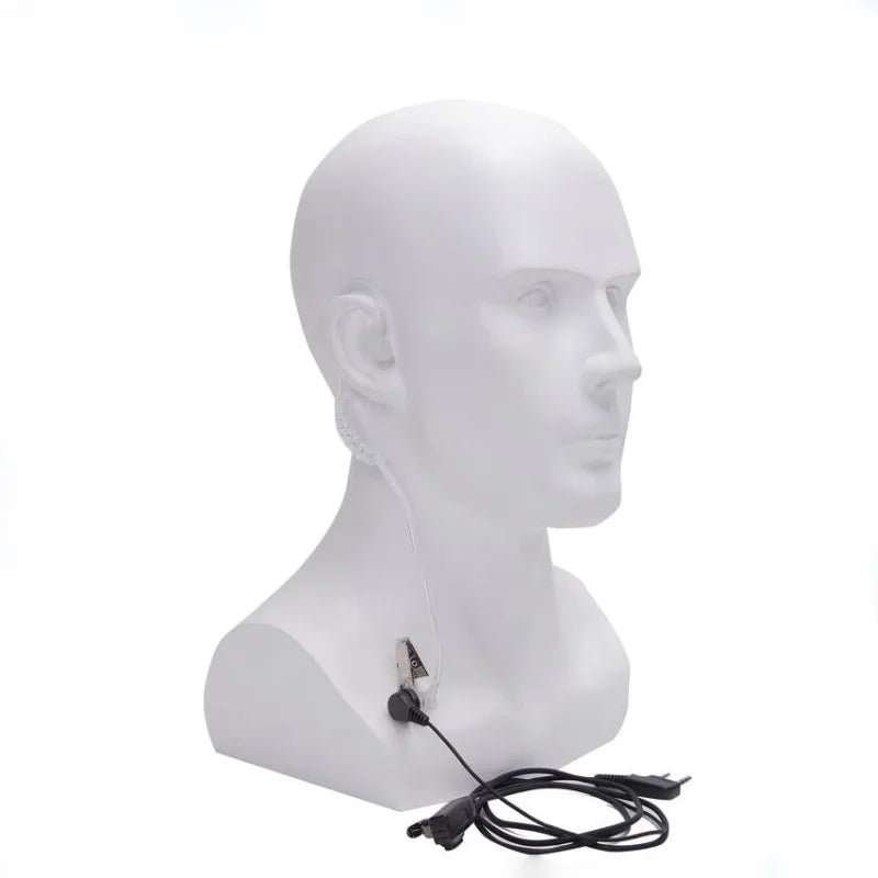 5pcs Walkie Talkie Earphones K-head 2 Pin Universal Air Duct Headset Cable for Baofeng UV5R  QUANSHENG