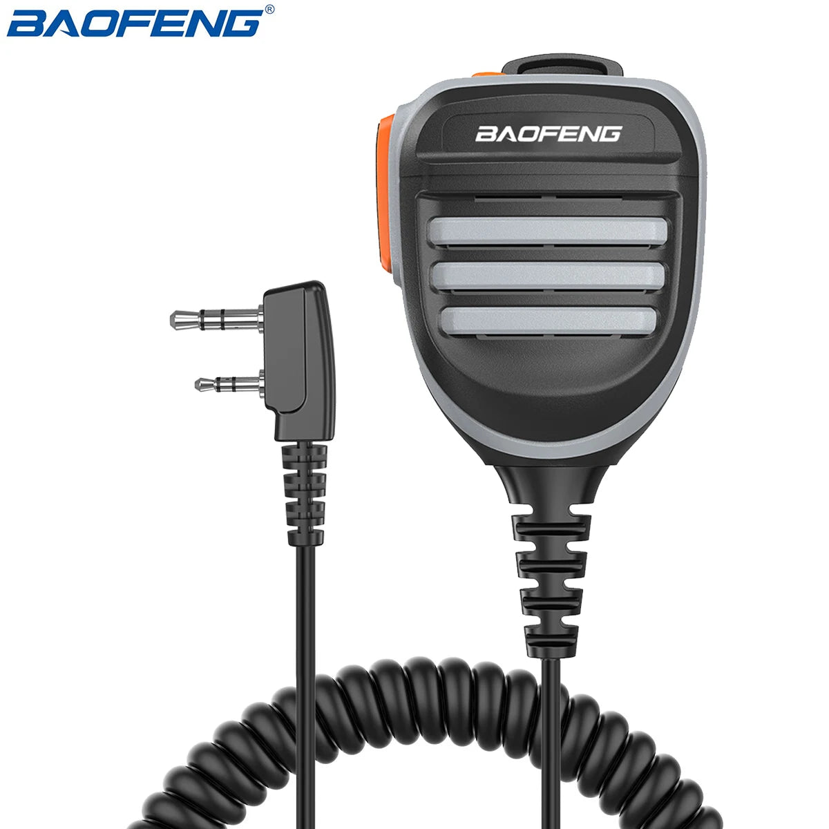Baofeng Walkie Talkie Speaker Microphone Dual PTT Mic For UV-5R BF-888S UV 13 21 17 Pro UV-5RH Quansheng UV-K5 K6 Two Way Radio