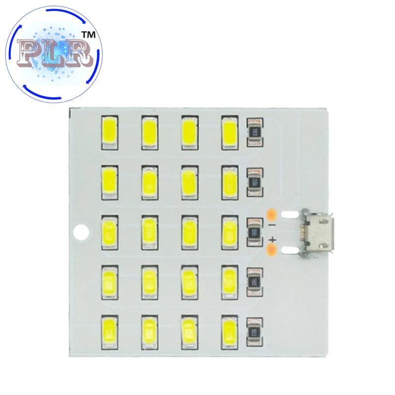 5730 Smd 5V 430mA~470mA White Mirco Usb 5730 LED Lighting Panel PLR USB Mobile Light Emergency Light Night Light Electronic DIY