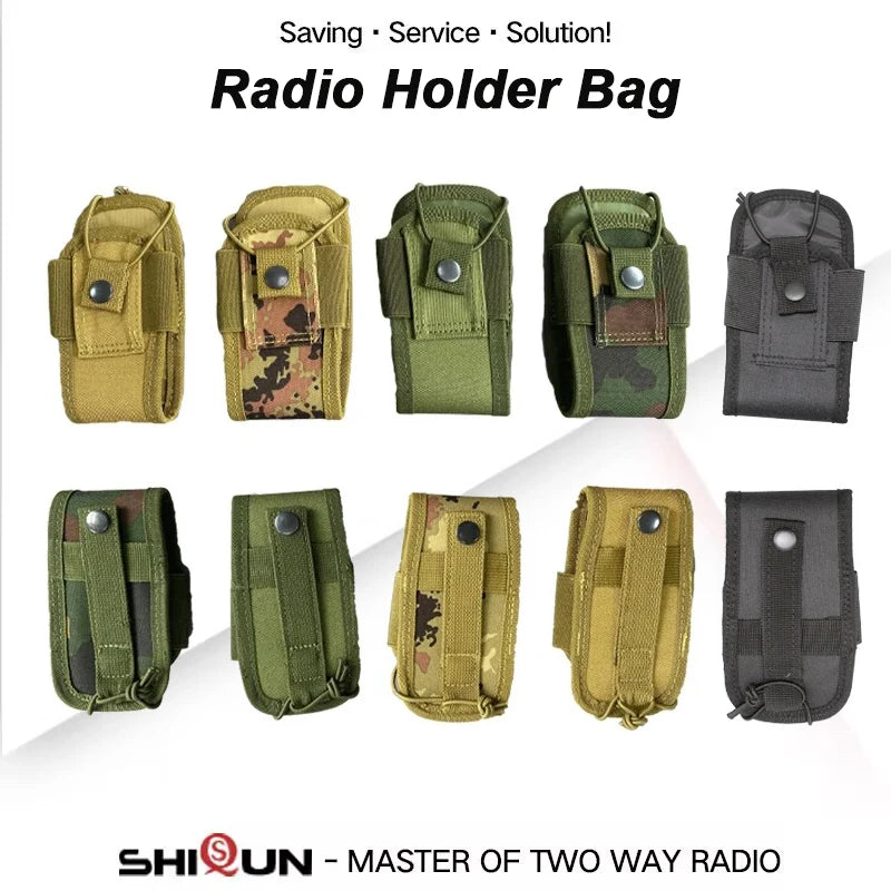 MSC 20H Tactical Molle Handheld Radio Pouch Waist Bag Holder Pocket Portable Ham Radio Holster Bag Colorful 5R Radio Accessories